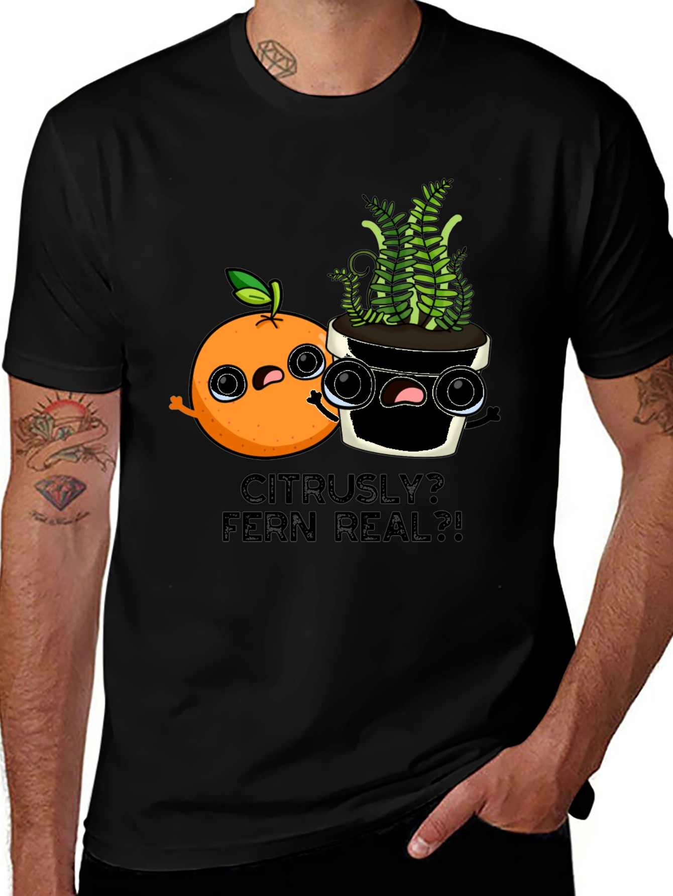 Variant 19 of Citrusly? Fern Real?! Funny T-Shirt