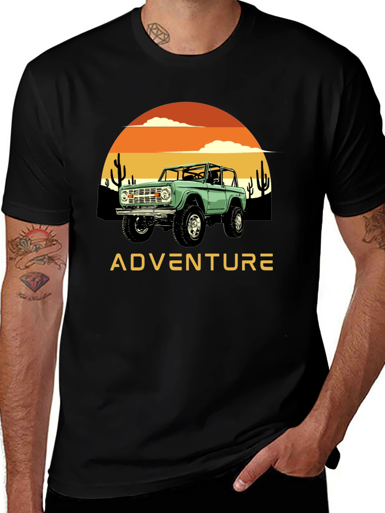 Variant 18 of Adventure Graphic Tee - Off-Road Design
