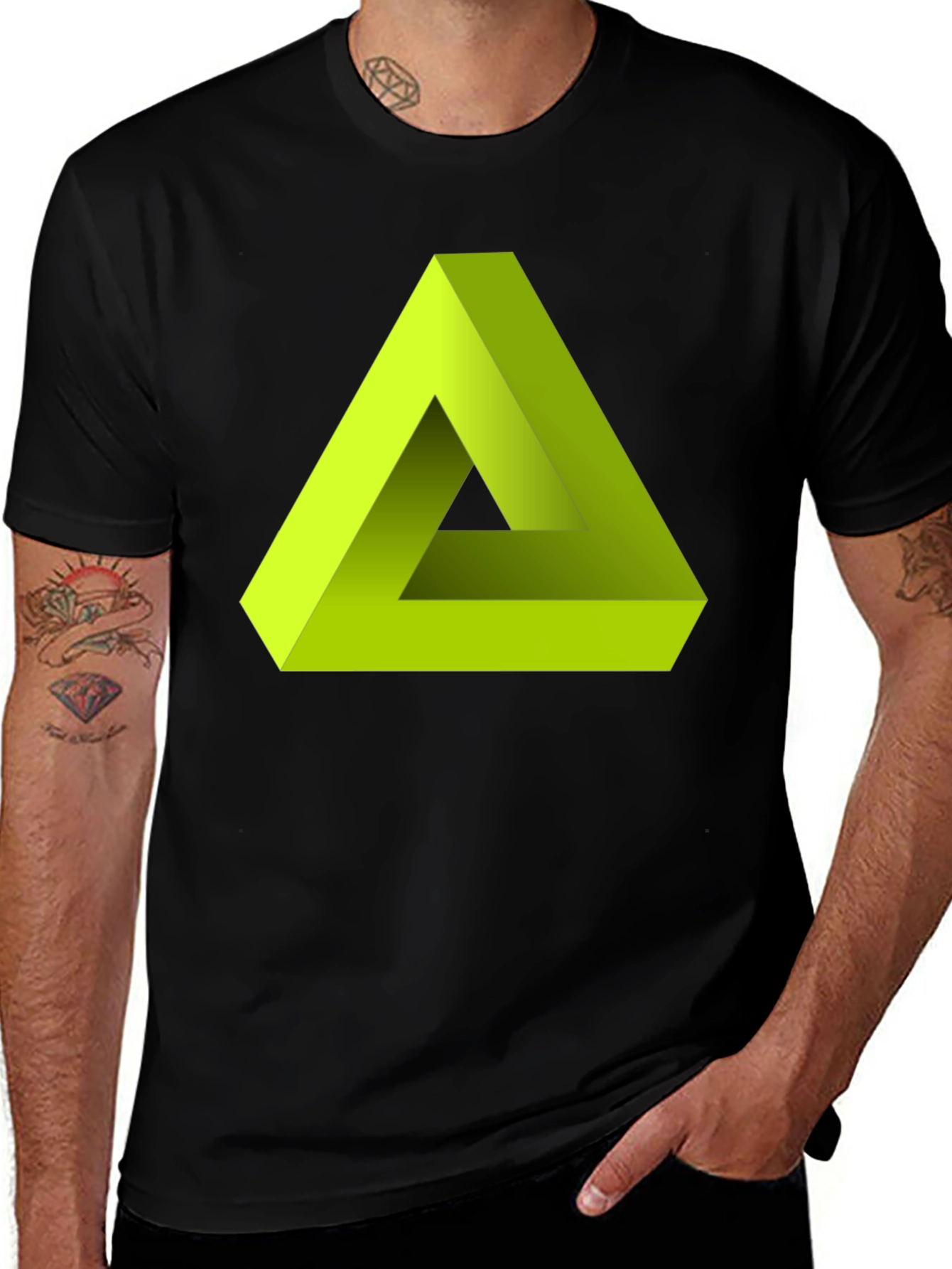 Variant 29 of Impossible Triangle Tee - Optical Illusion Shirt