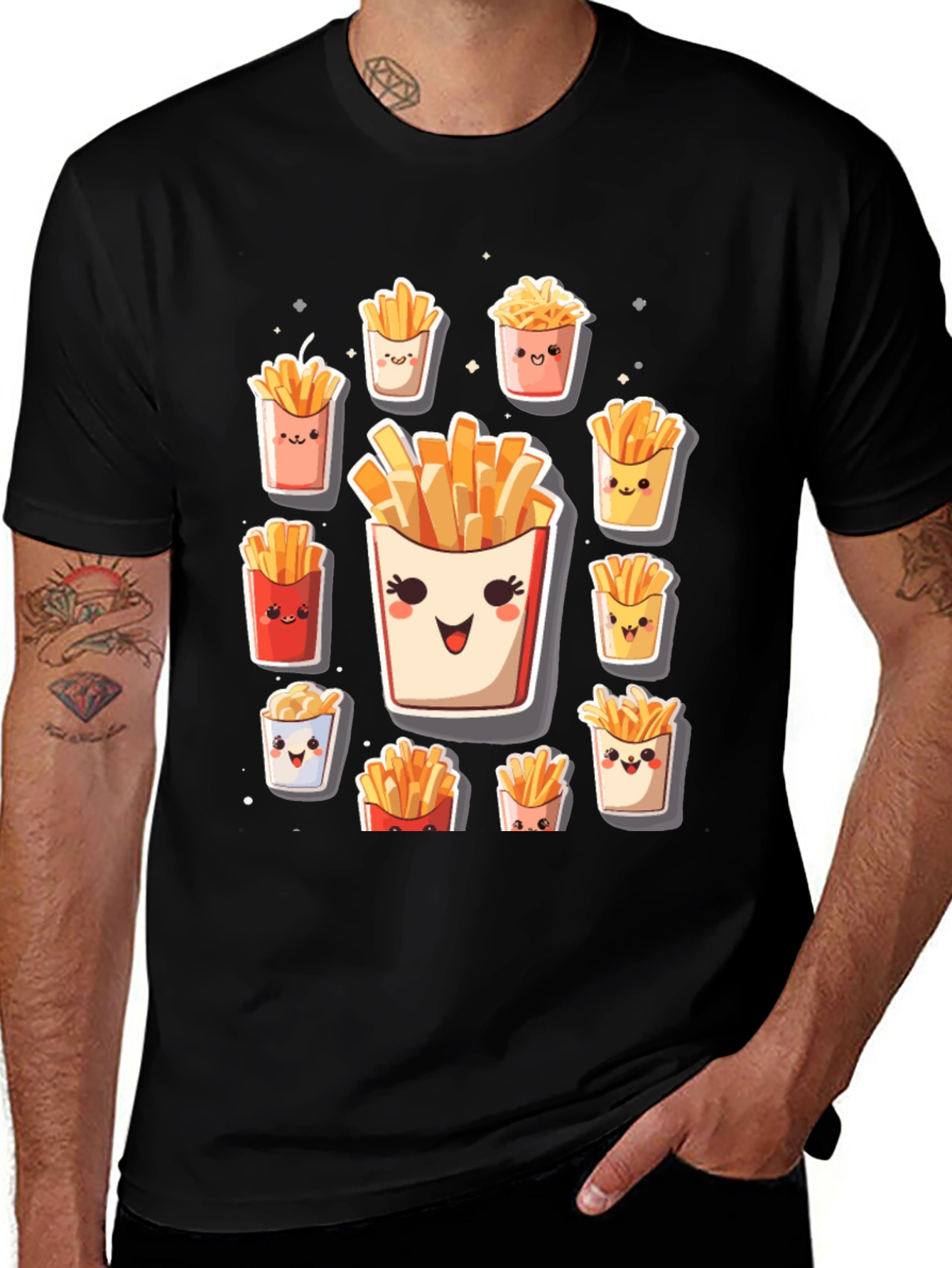 Variant 23 of Kawaii Fries Graphic Tee