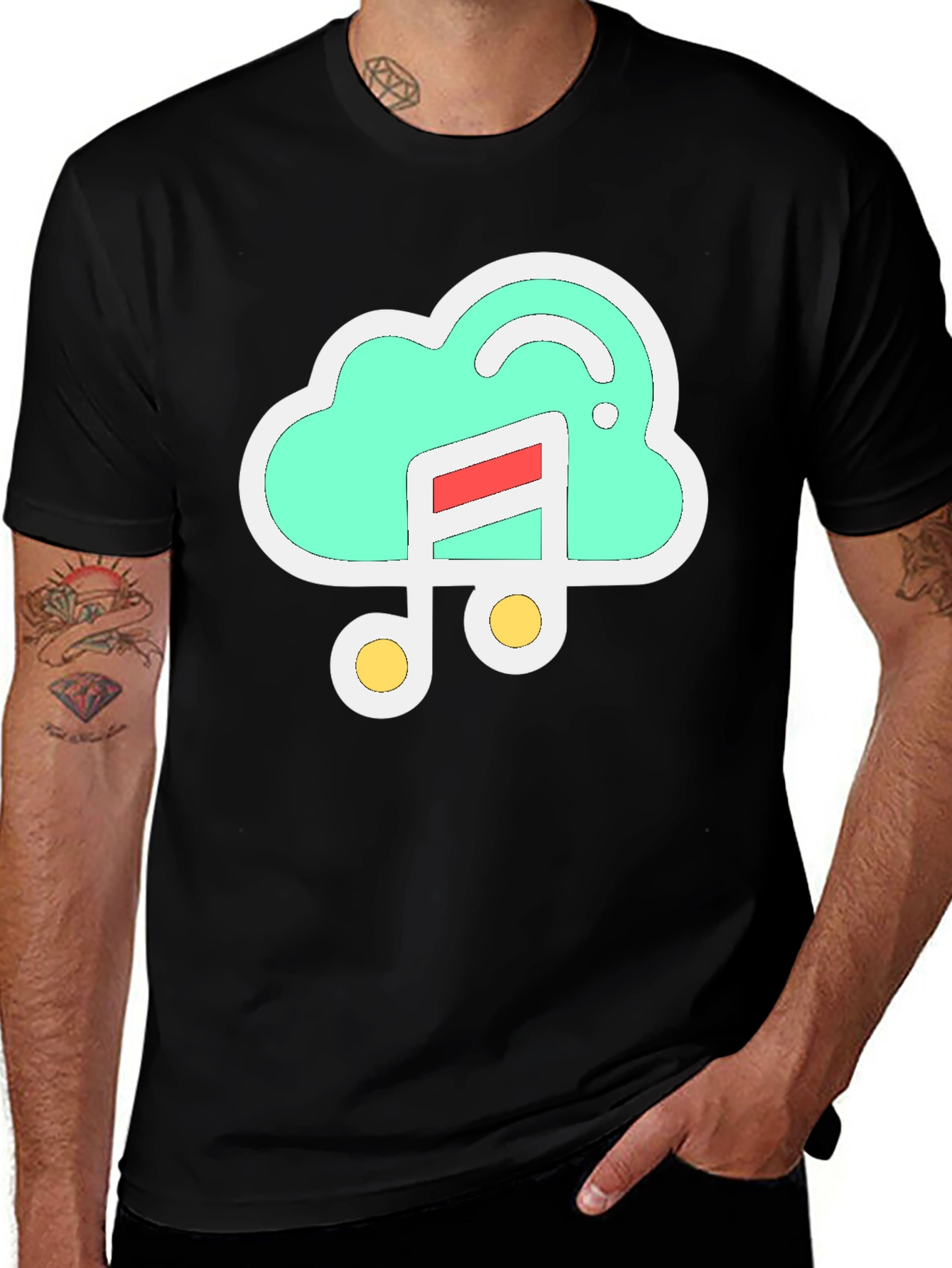 Variant 5 of Cloud Music T-Shirt - Stylish & Comfortable