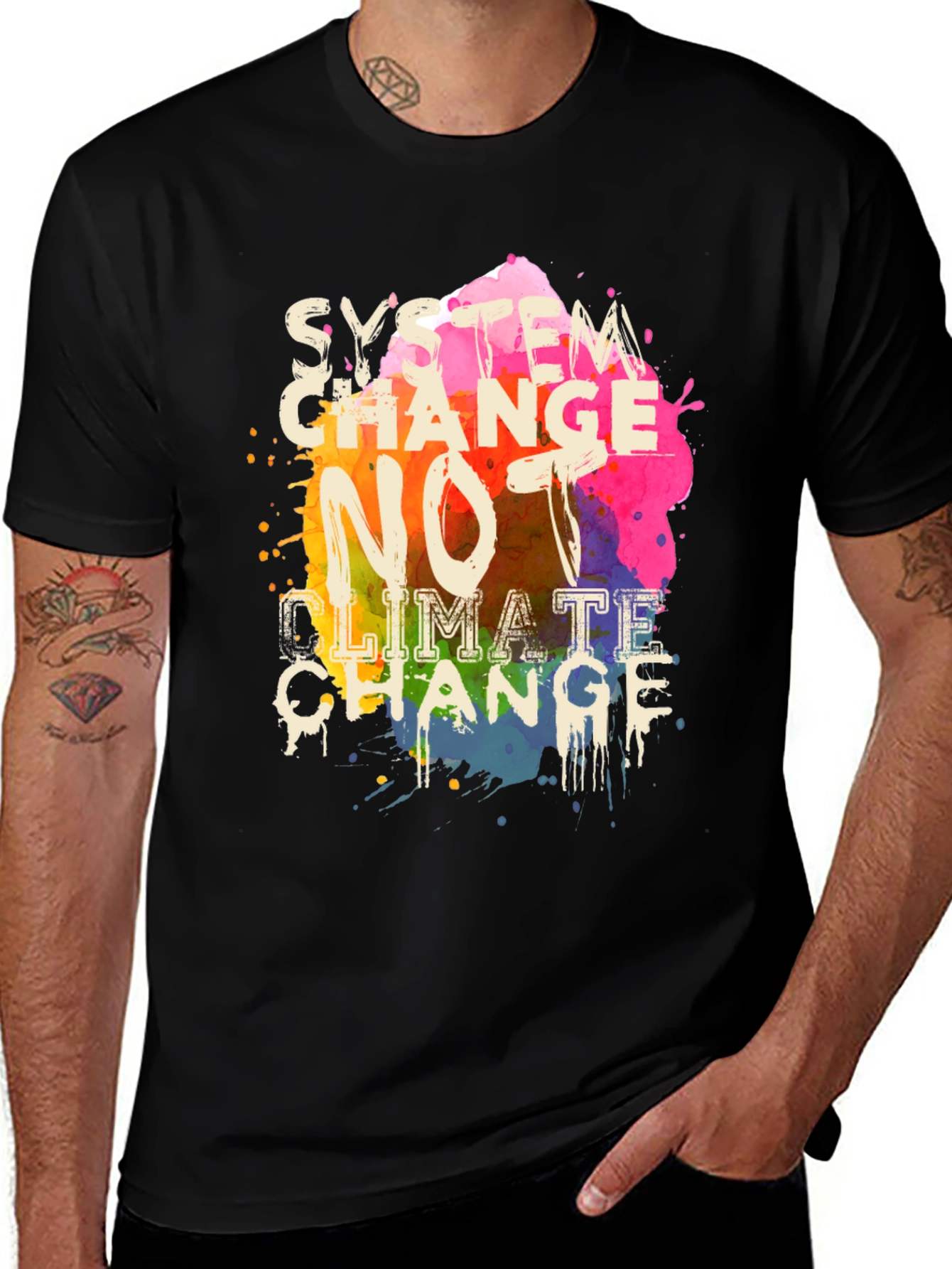 Variant 6 of System Change, Not Climate Change T-Shirt