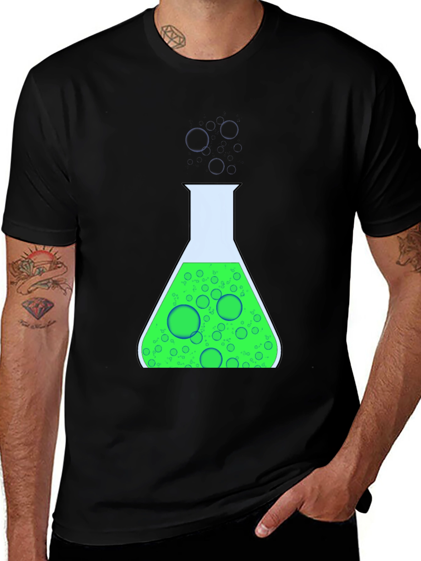 Science Flask Graphic T-Shirt - Cool & Quirky Style