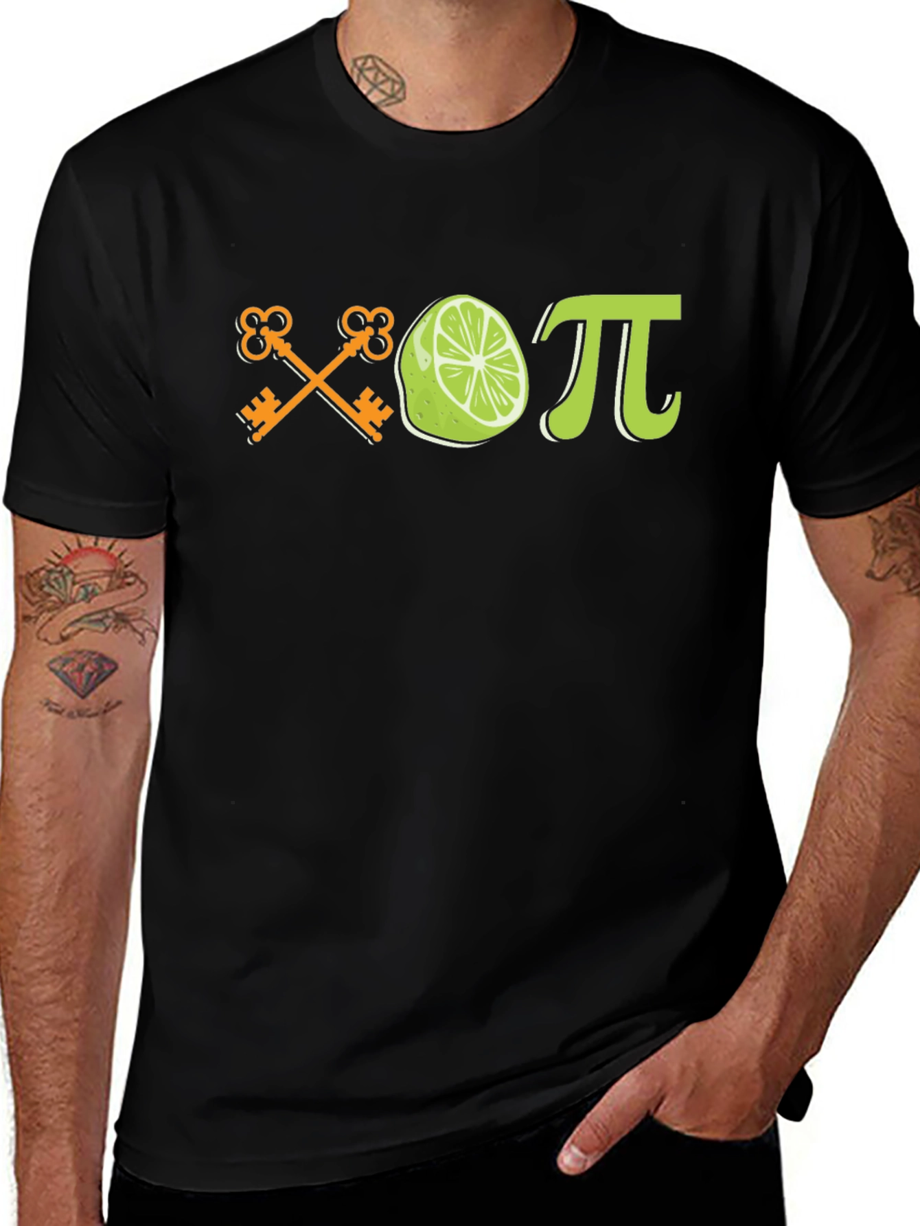 Variant 20 of Keys, Lime, and Pi Graphic Tee