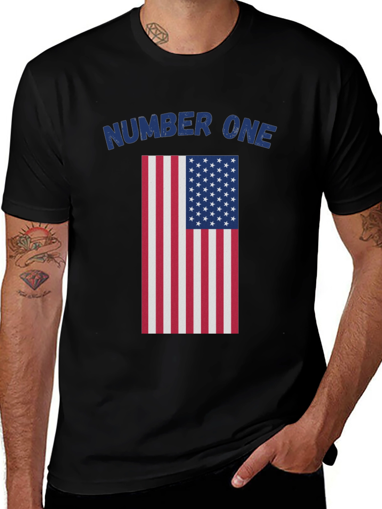 Number One USA Flag T-Shirt
