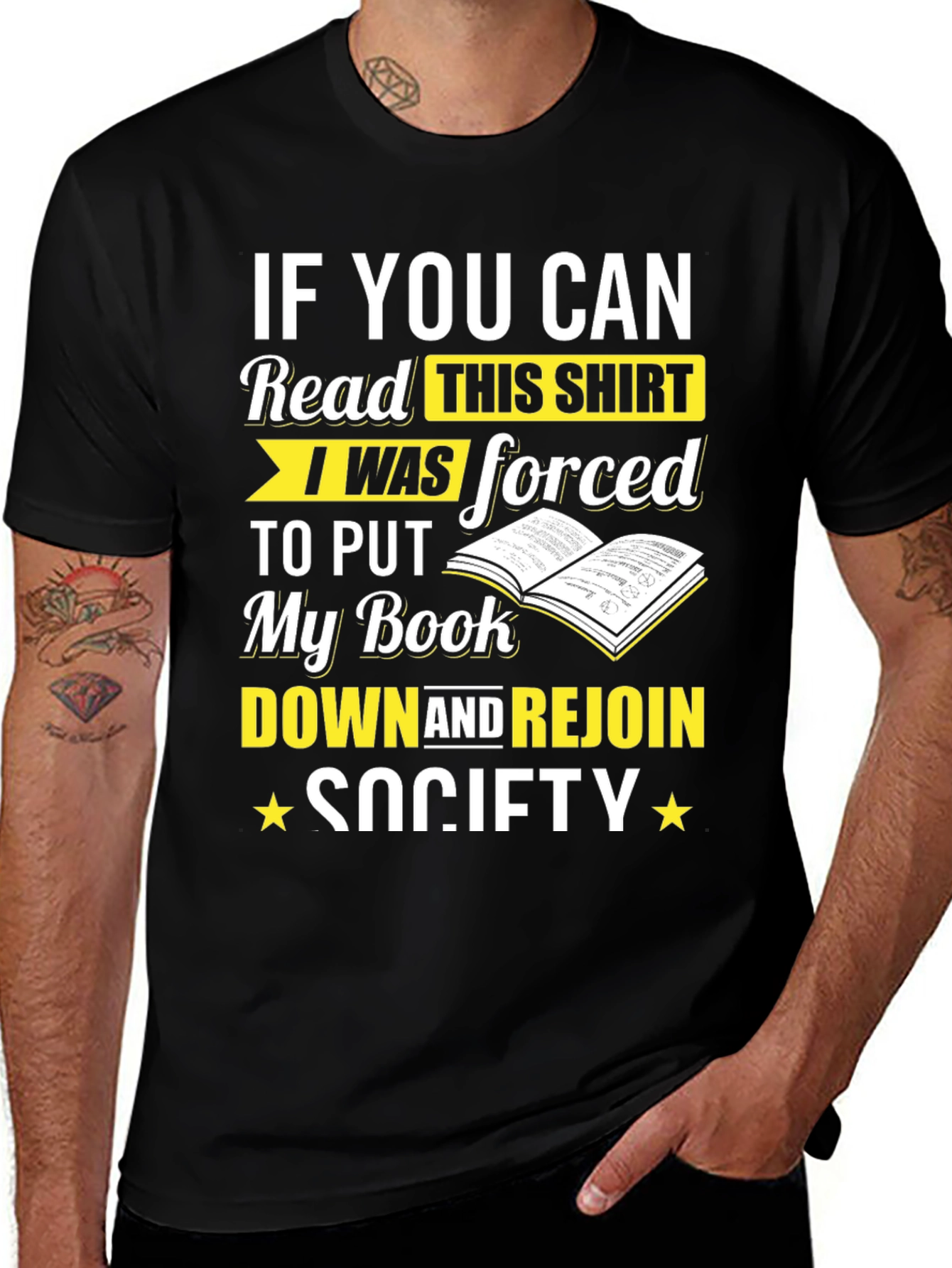 Variant 22 of Funny Book Lover T-Shirt: If You Can Read This