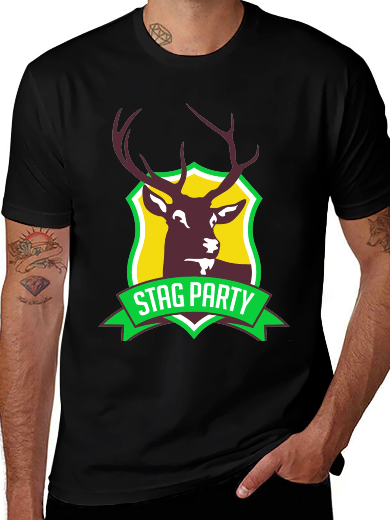 Stag Party Graphic Tee - Bachelor Party Ready!