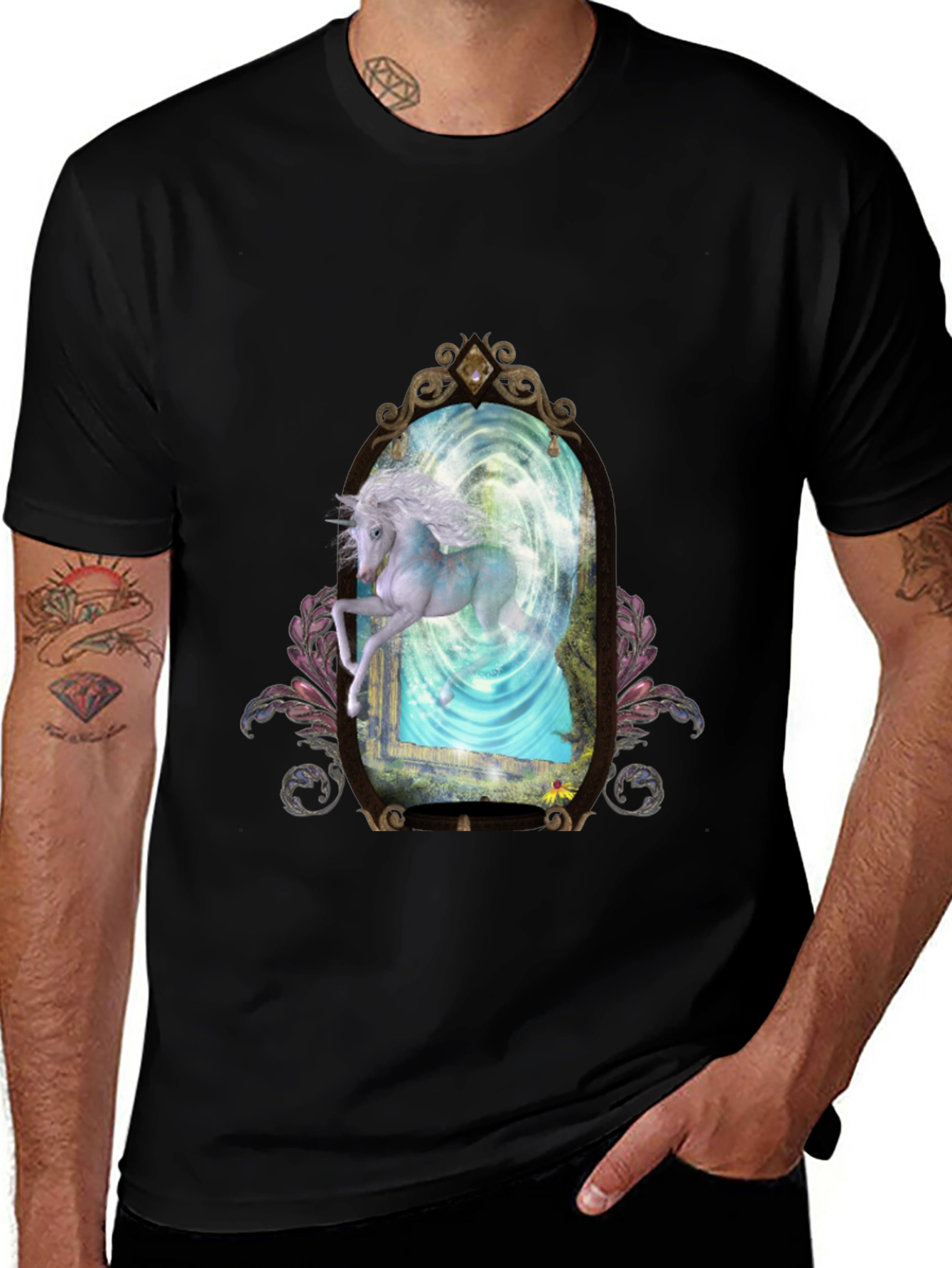 Variant 26 of Unicorn Portal T-Shirt - Magical Design