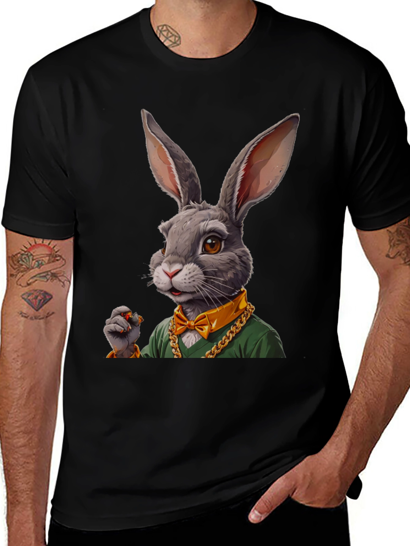 Variant 5 of Rabbit Tee: Hip Hop Bunny Shirt