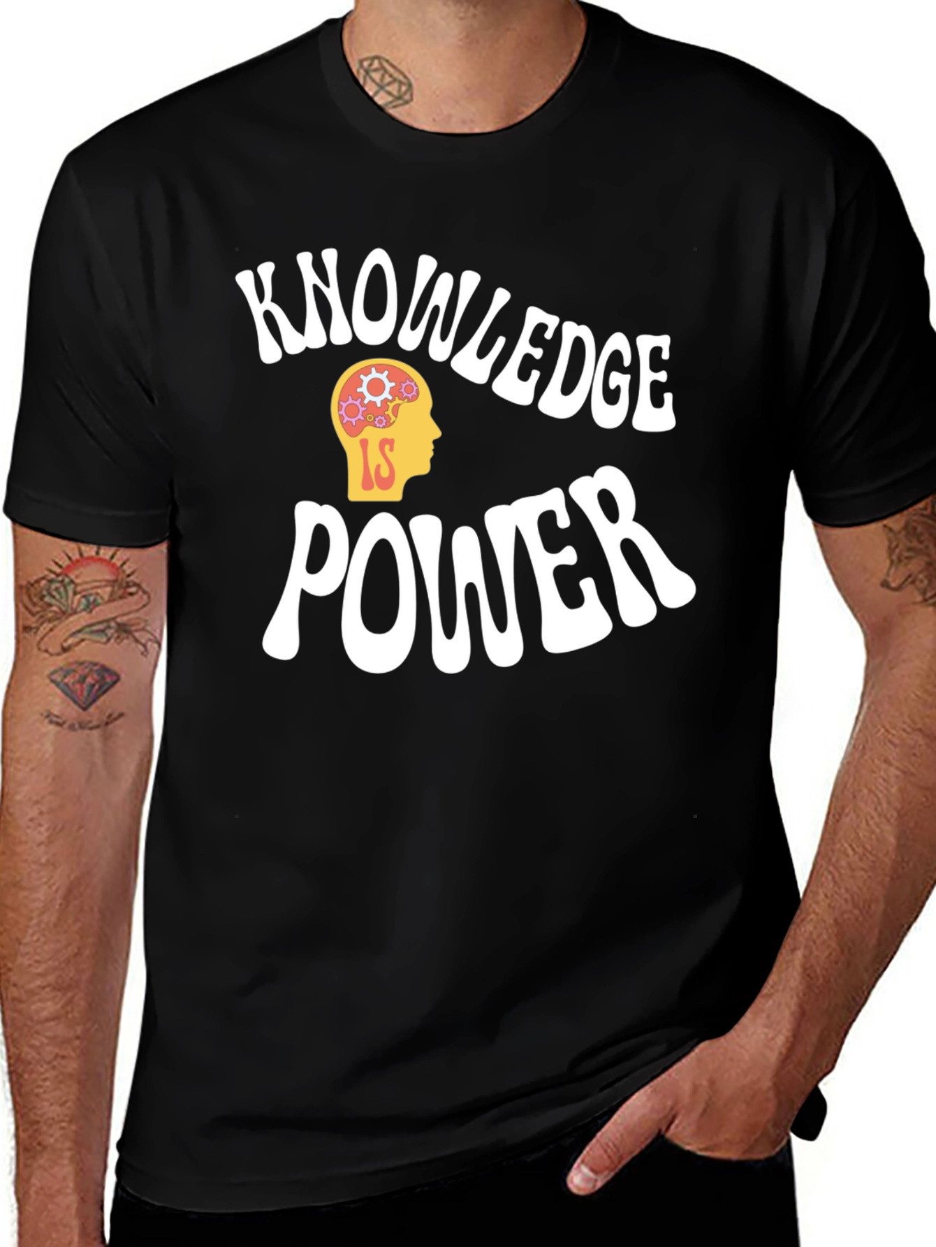 Black Knowledge is Power Graphic Tee - Black main image