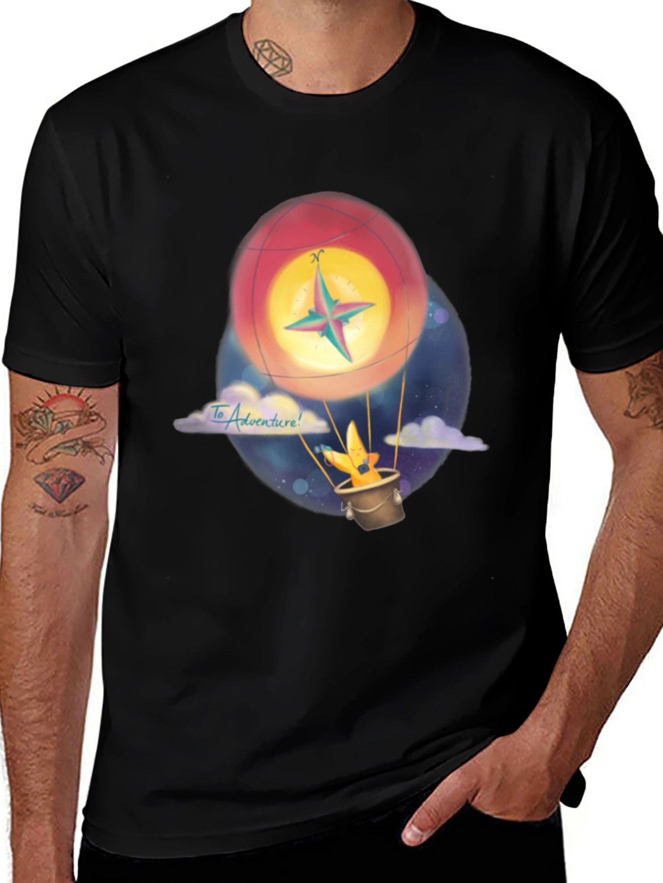 Variant 19 of Adventure Hot Air Balloon Graphic Tee