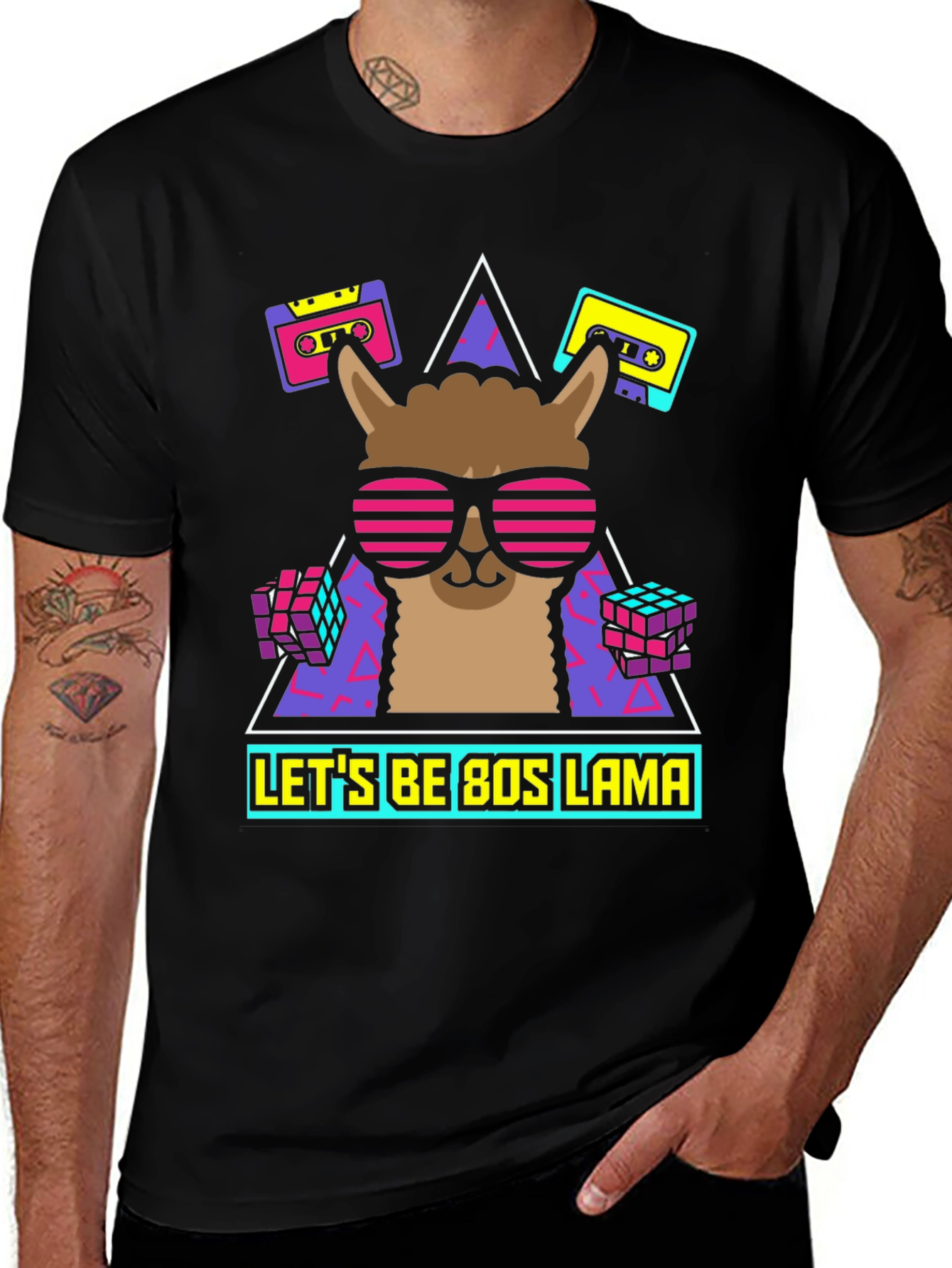 80s Llama T-Shirt - Retro Style