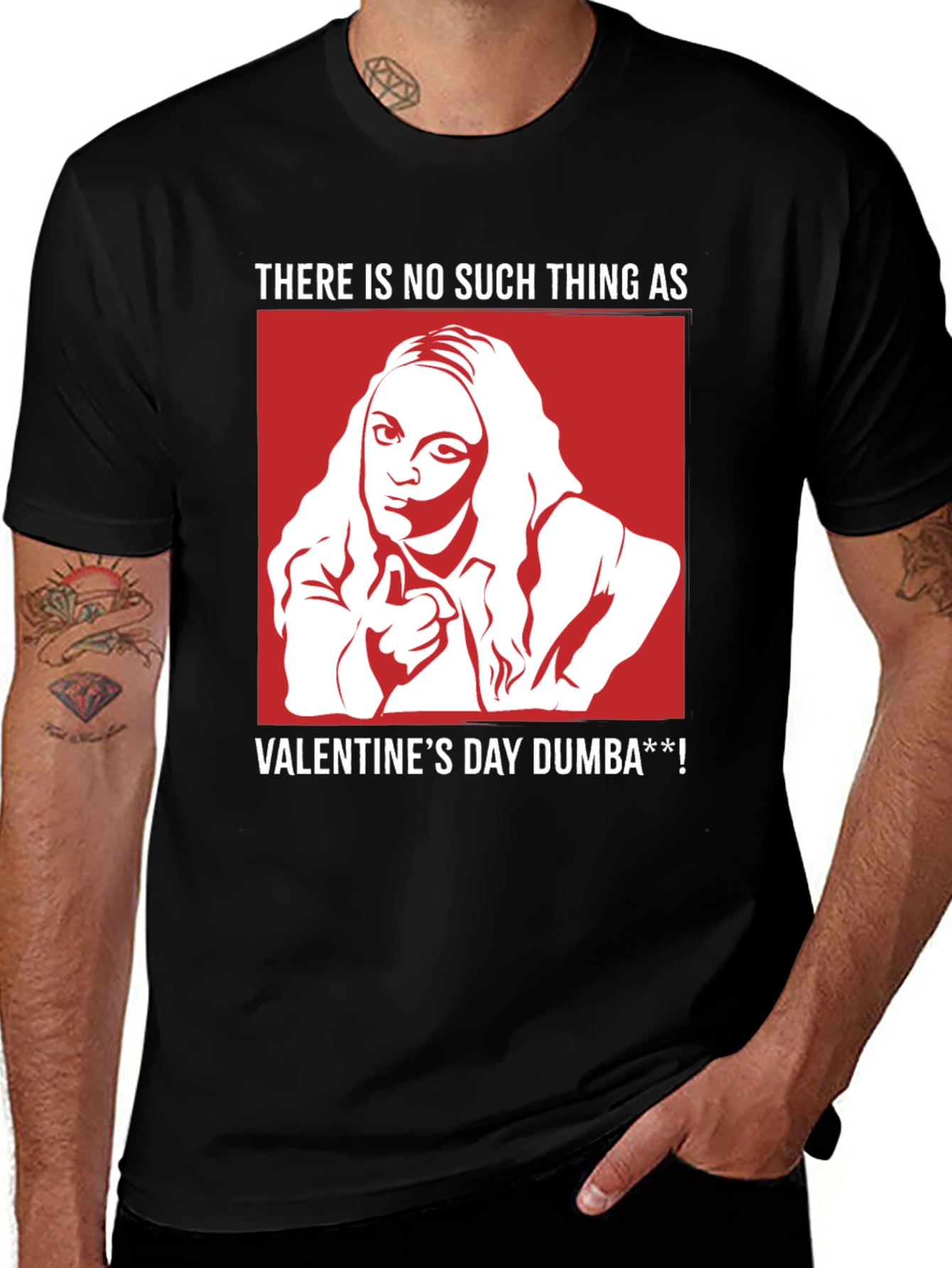 Black Mean Girls Valentine's Day T-Shirt main image