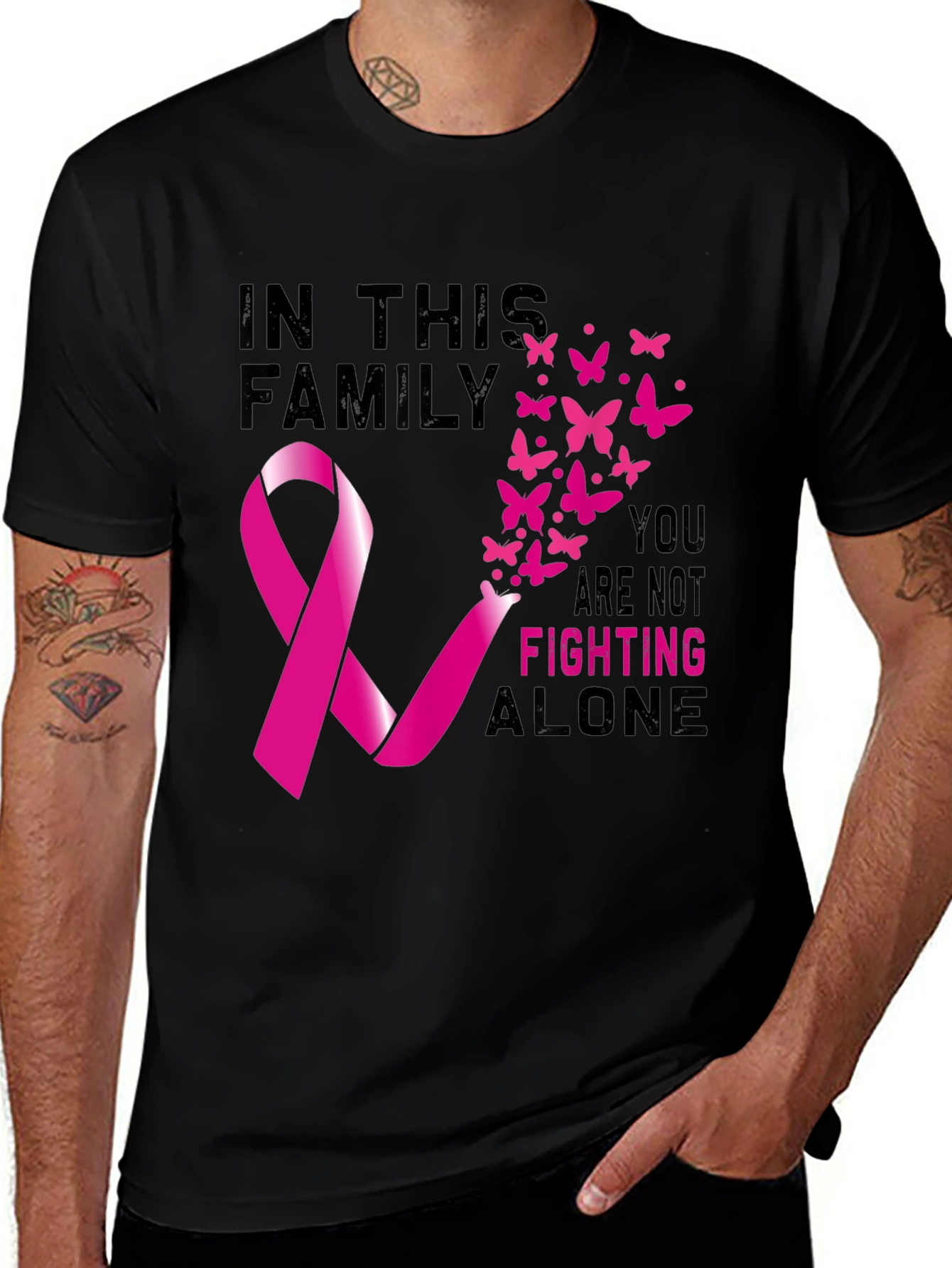Variant 20 of Breast Cancer Awareness T-Shirt - In This Family
