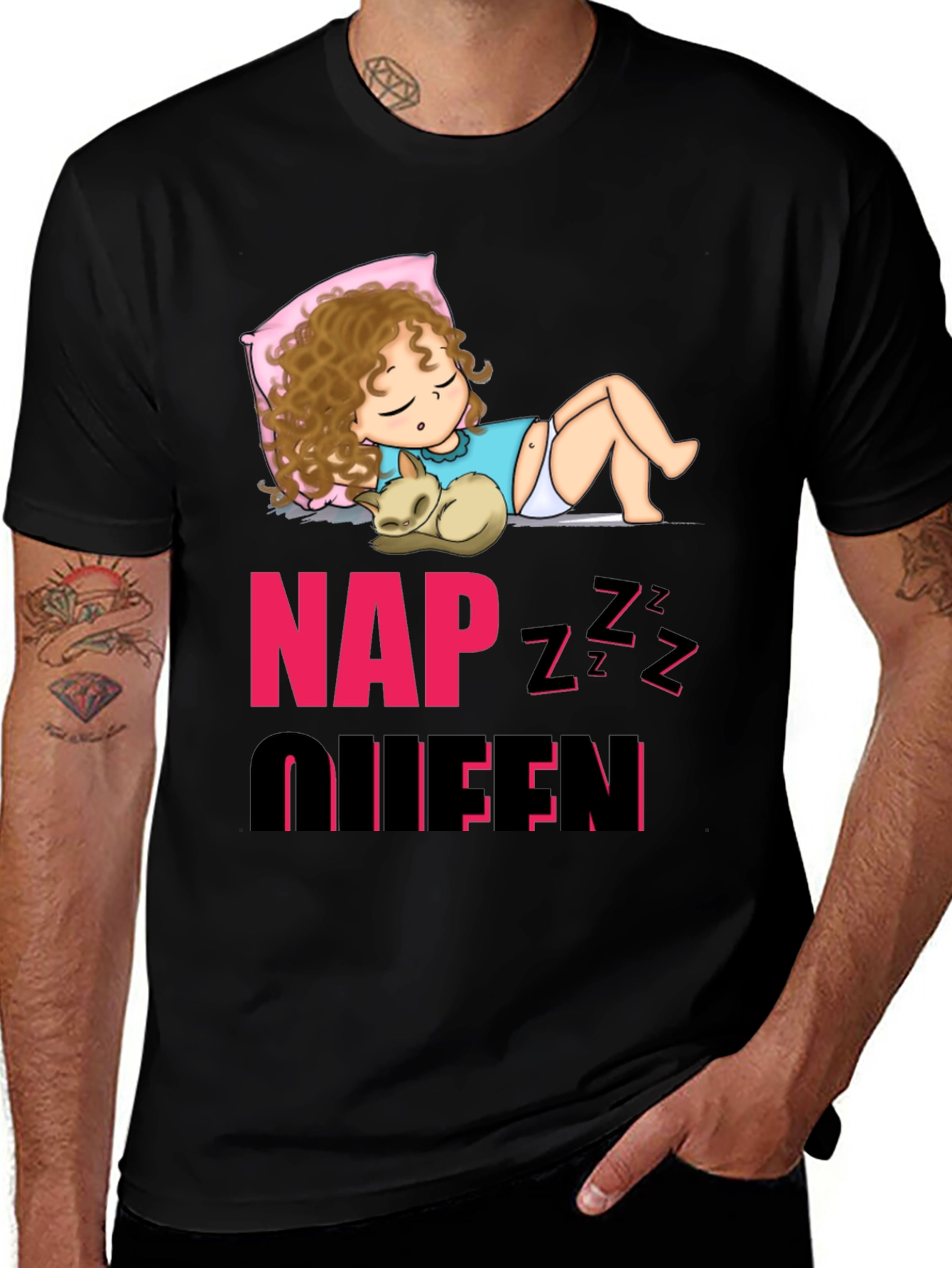 Variant 8 of Nap Queen Graphic Tee - Comfortable & Stylish