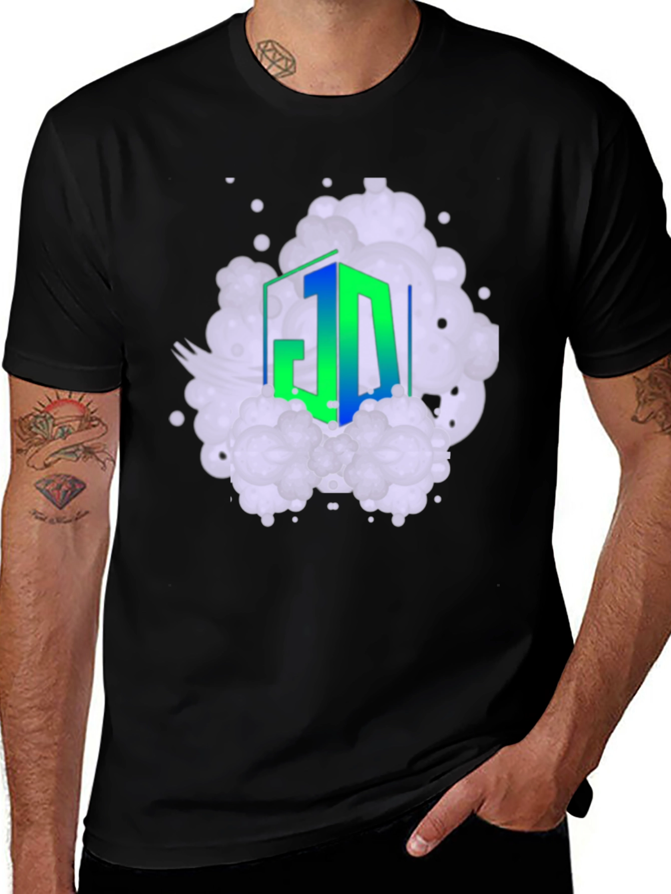 Variant 6 of Abstract Graphic Black T-Shirt