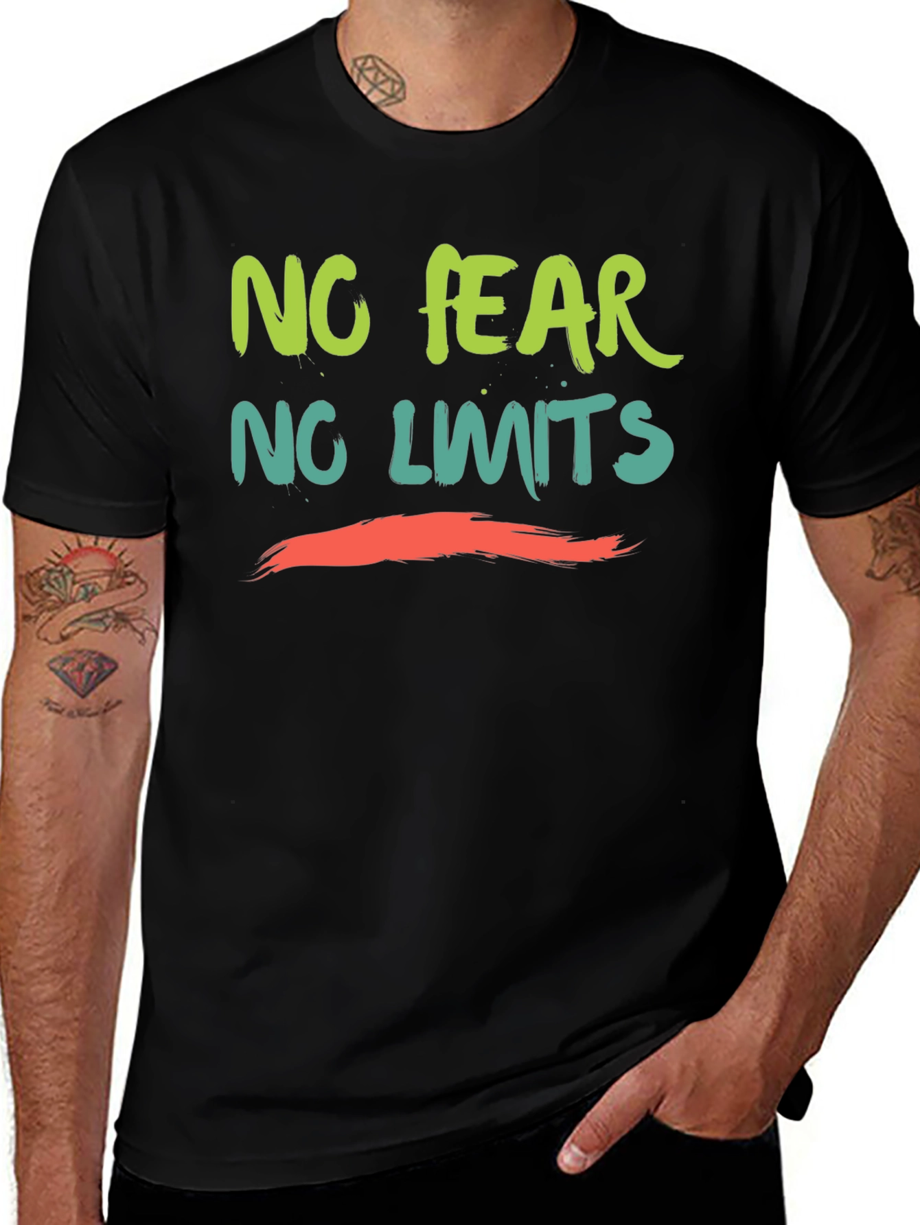 Variant 8 of No Fear No Limits Graphic T-Shirt