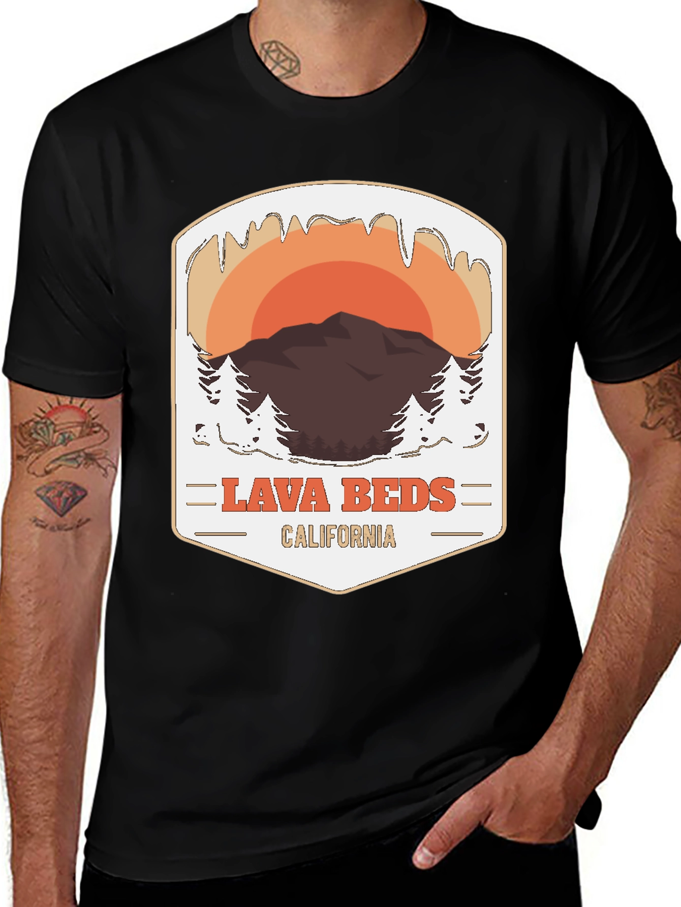 Variant 26 of Lava Beds California Graphic T-Shirt