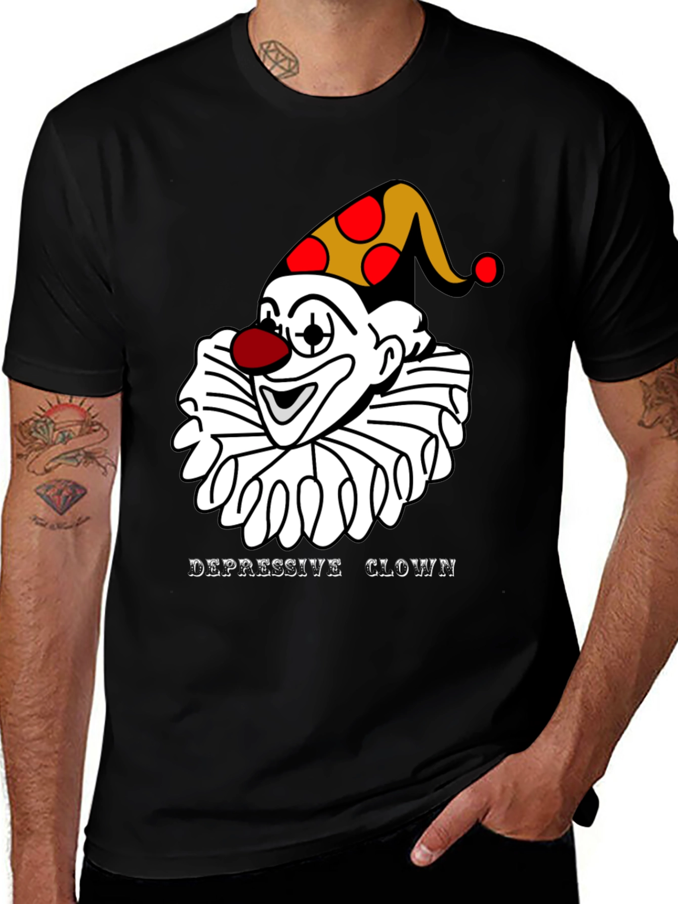 Variant 24 of Depressive Clown T-Shirt - Unique Graphic Tee