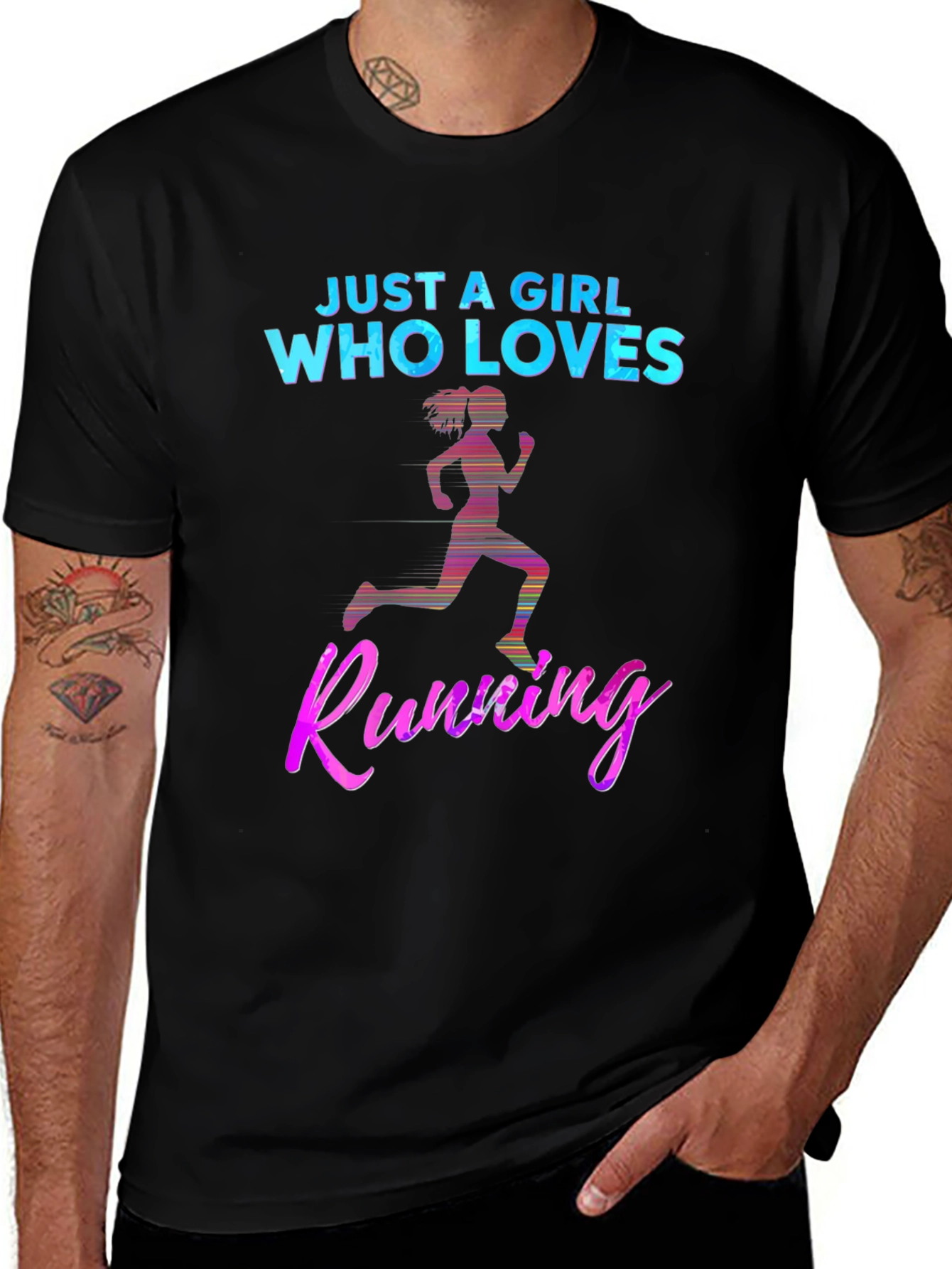 Variant 15 of Just A Girl Who Loves Running T-Shirt