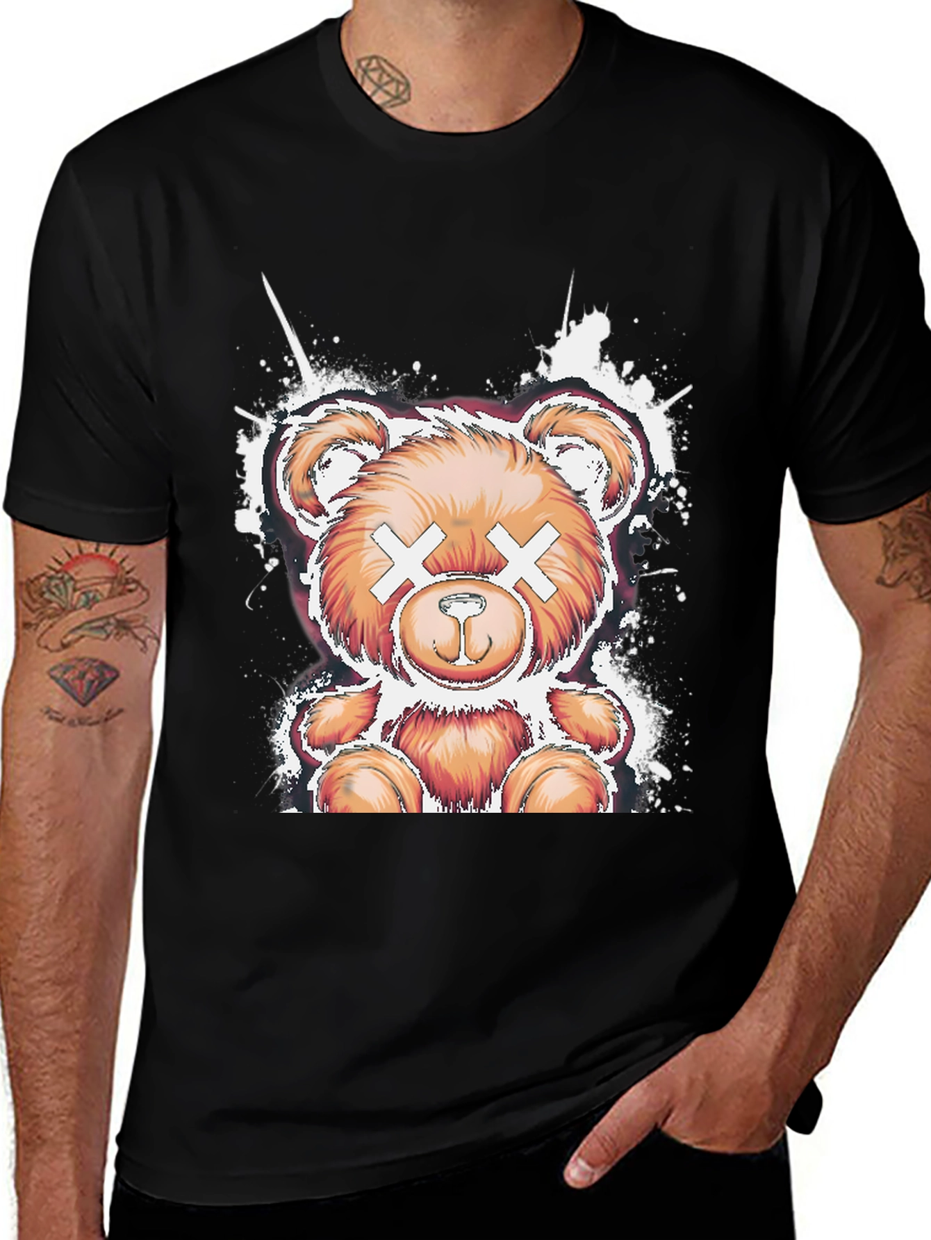 Variant 16 of Cool Bear Graphic Tee - Black