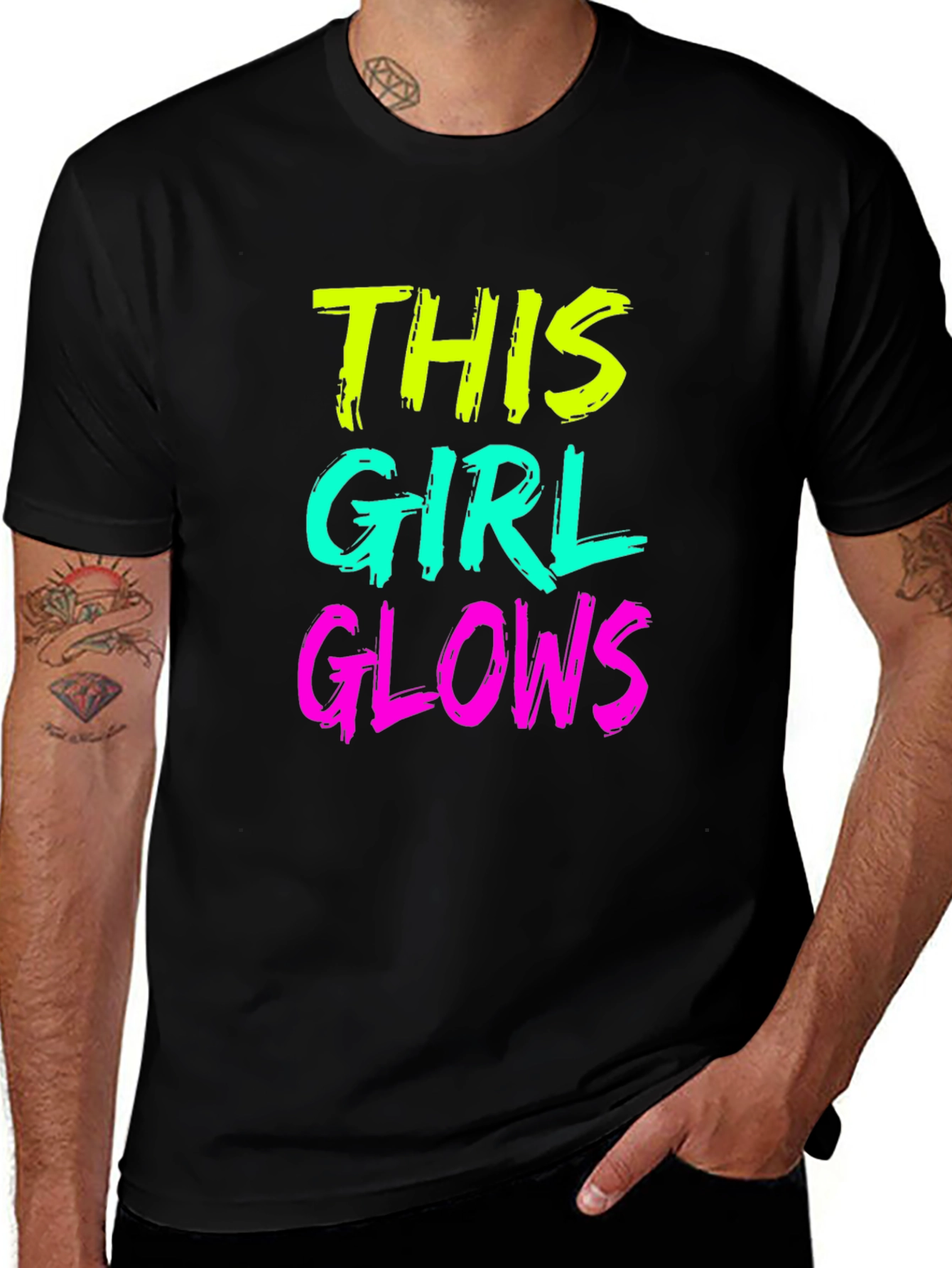 Variant 28 of This Girl Glows Black T-Shirt