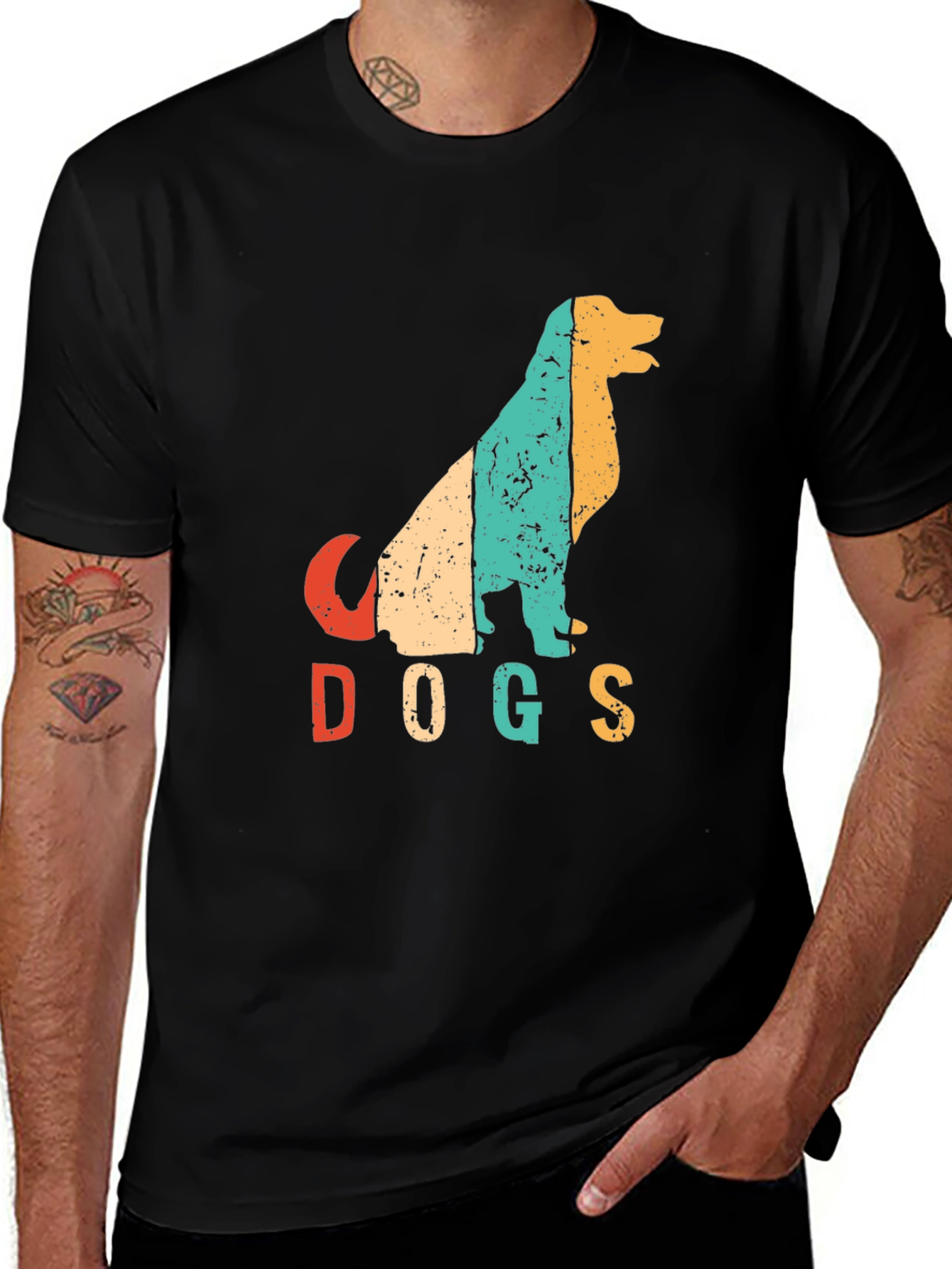 Variant 24 of Retro Dog Silhouette T-Shirt