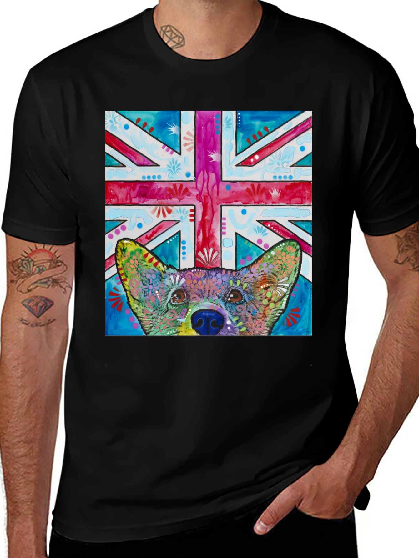 Union Jack Corgi T-Shirt