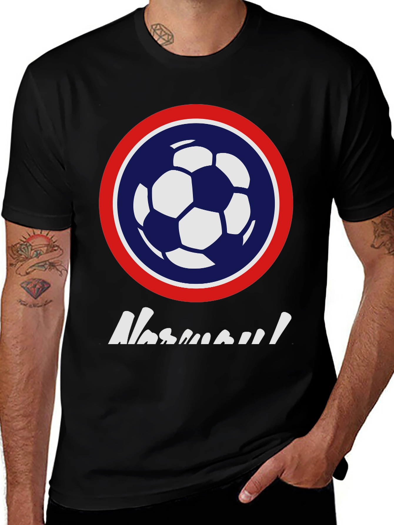 Soccer Ball Graphic Tee - Casual Sportswear