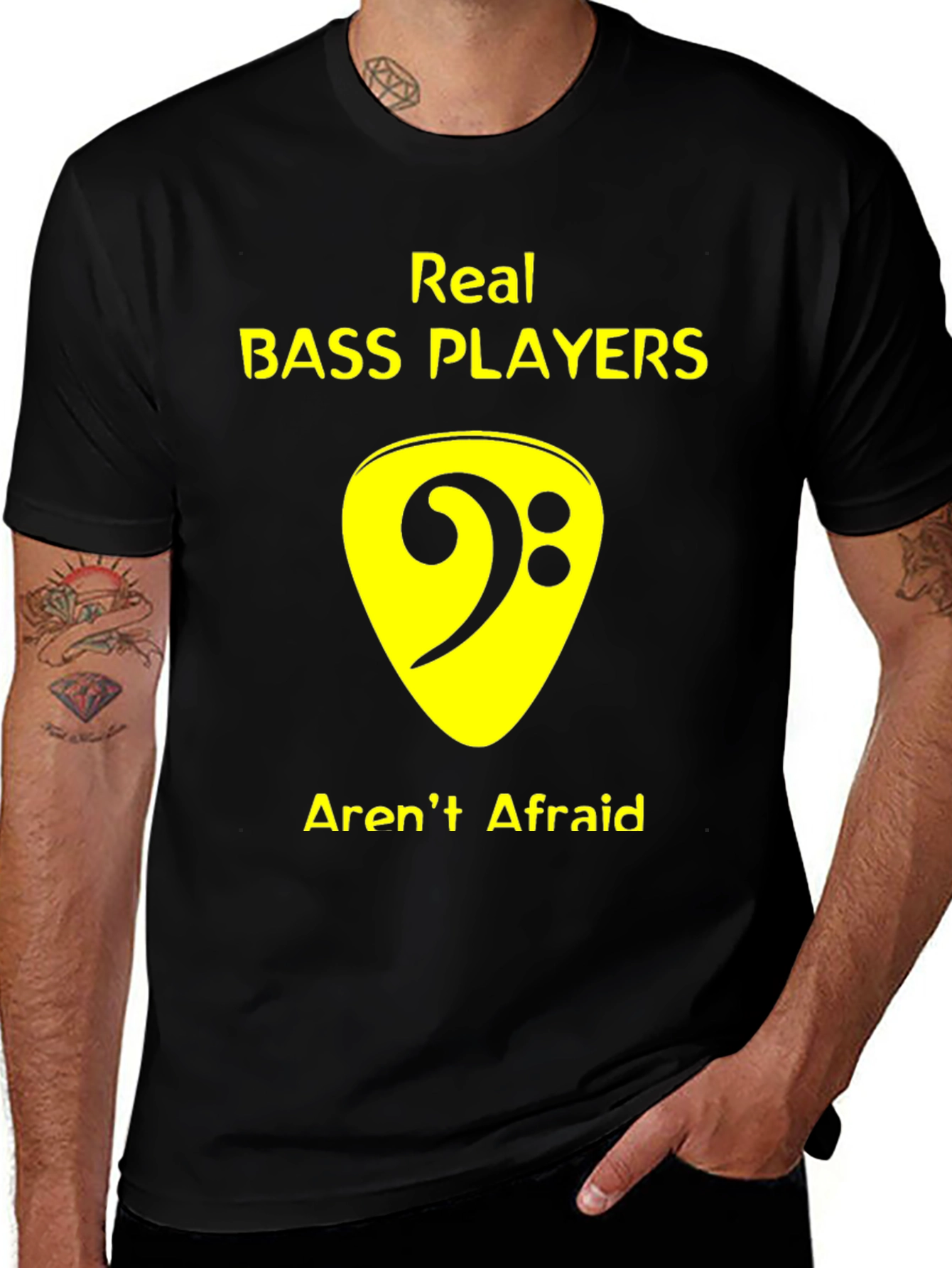 Variant 21 of Real Bass Players T-Shirt - Musician Gift