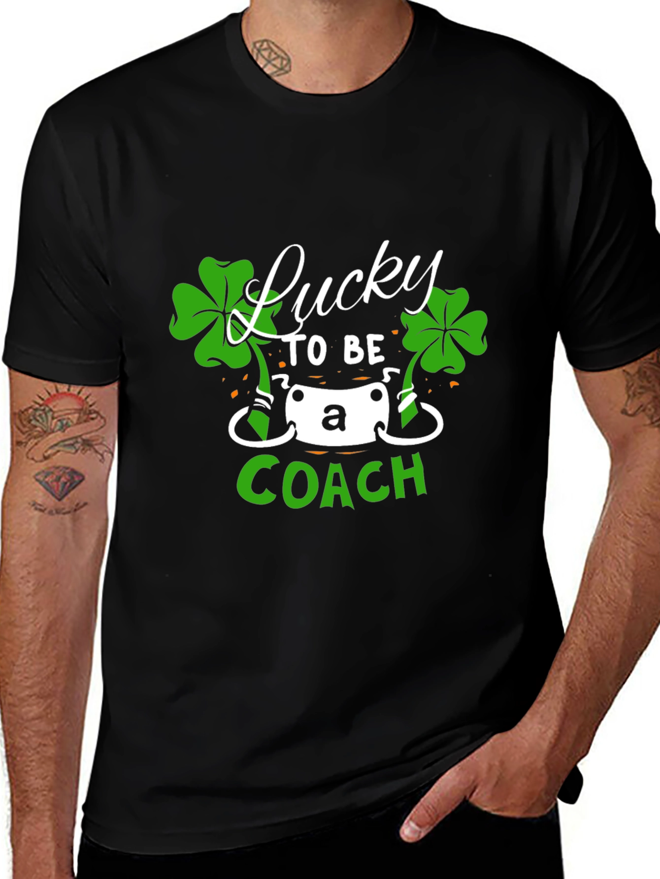 Variant 5 of Lucky Coach St. Patrick's Day Graphic Tee