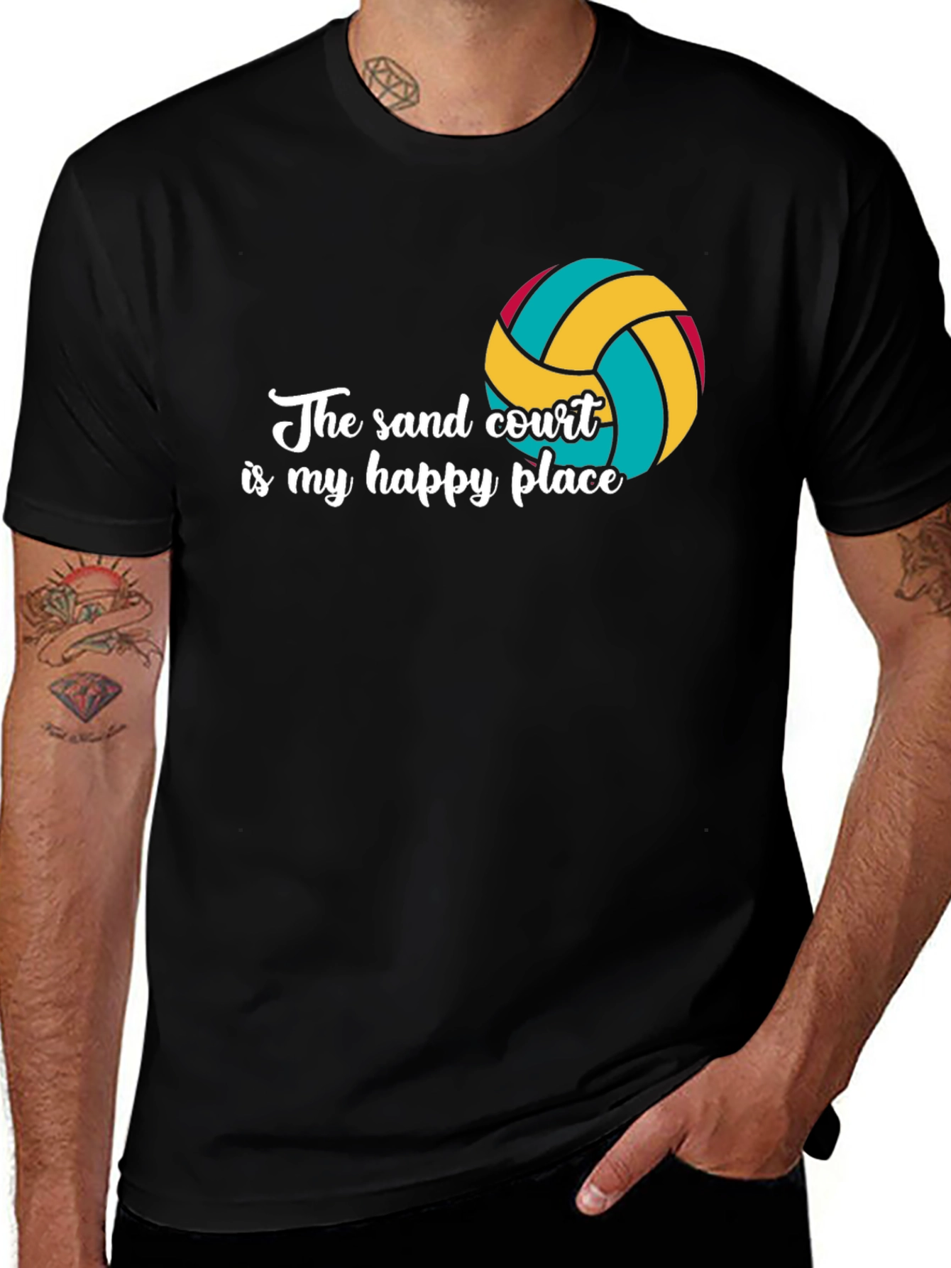 Variant 23 of Sand Court Happy Place Graphic Tee