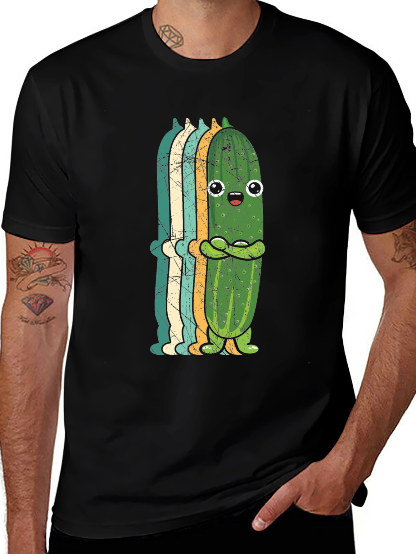 Variant 22 of Funny Pickle Retro Style Graphic T-Shirt