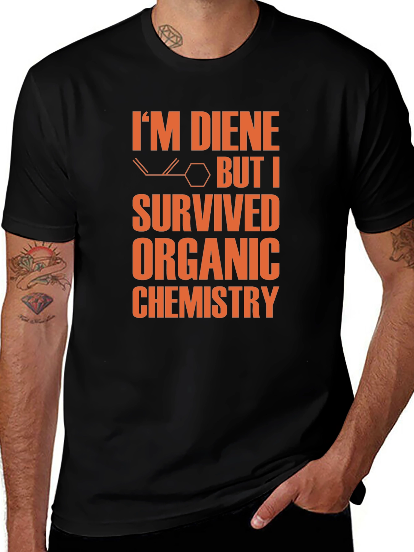 Variant 8 of Organic Chemistry Survivor T-Shirt - Funny Science Tee