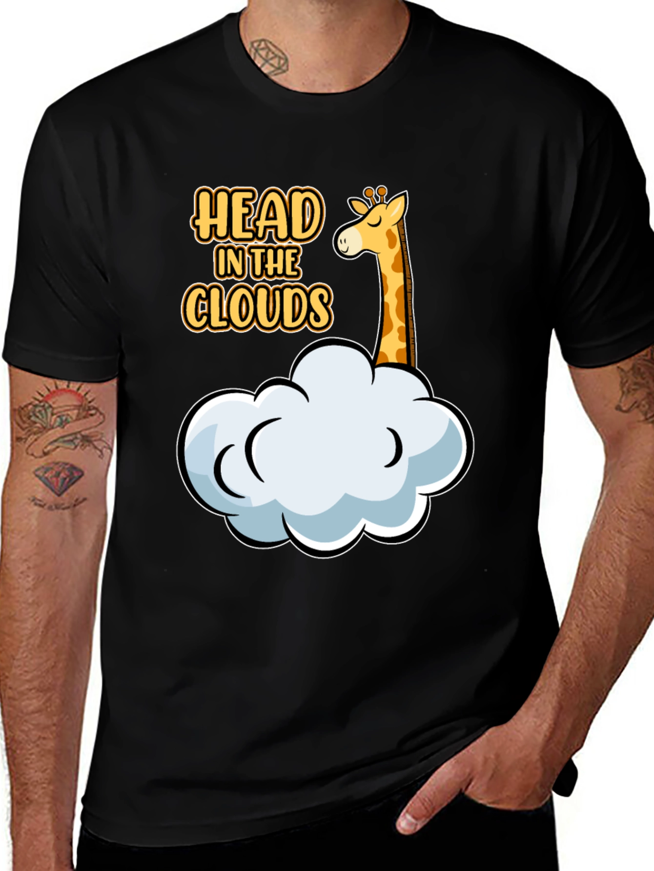 Variant 27 of Head in the Clouds Giraffe Graphic Tee