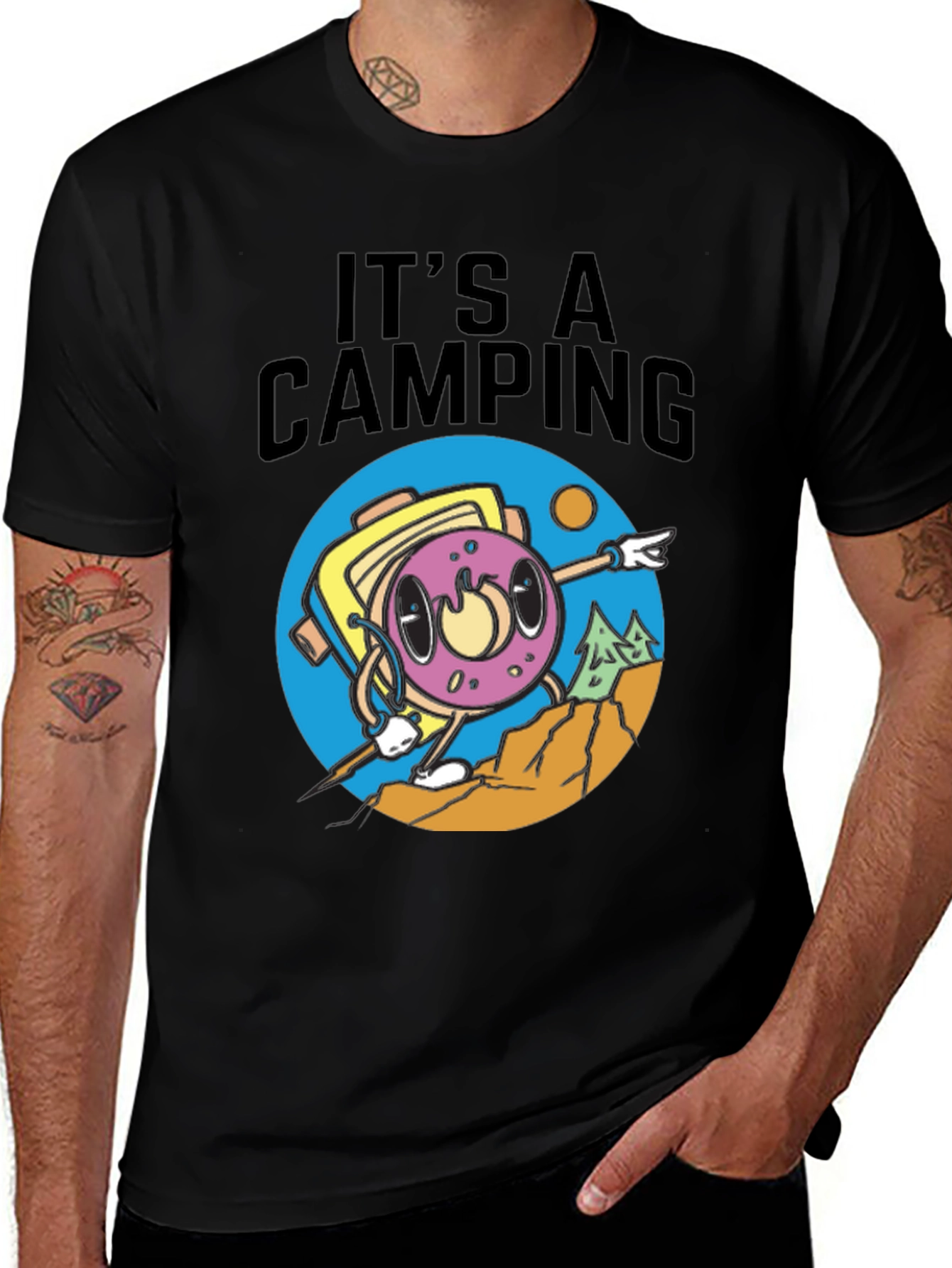 Variant 27 of It's A Camping Donut T-Shirt
