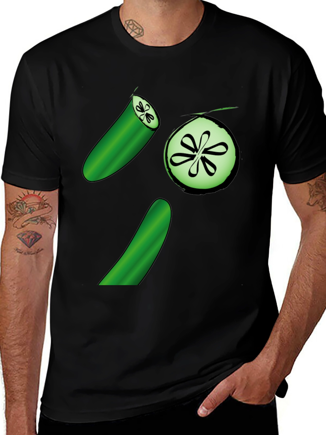 Variant 24 of Cucumber Graphic Print T-Shirt