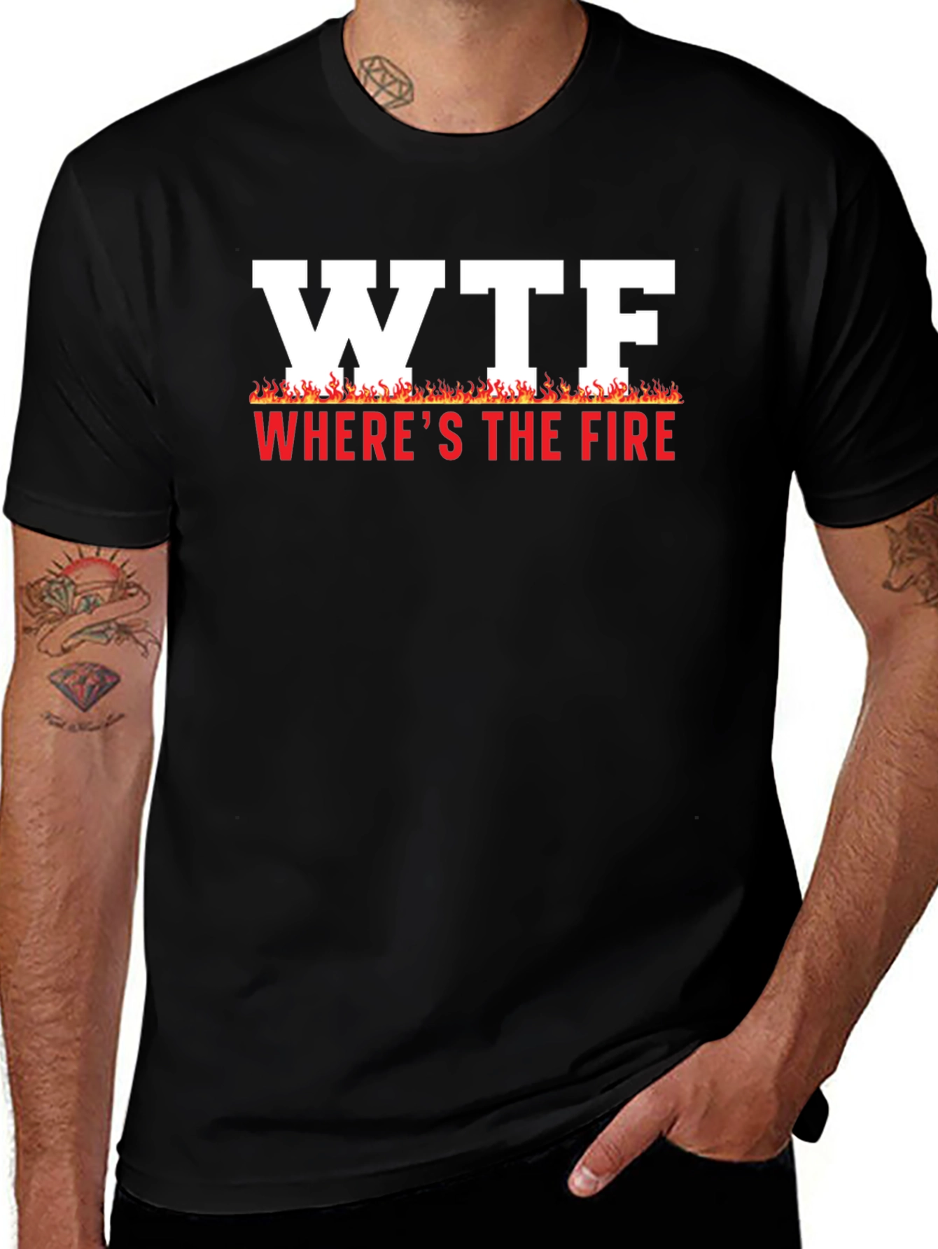 Variant 3 of WTF Where's The Fire? Graphic T-Shirt