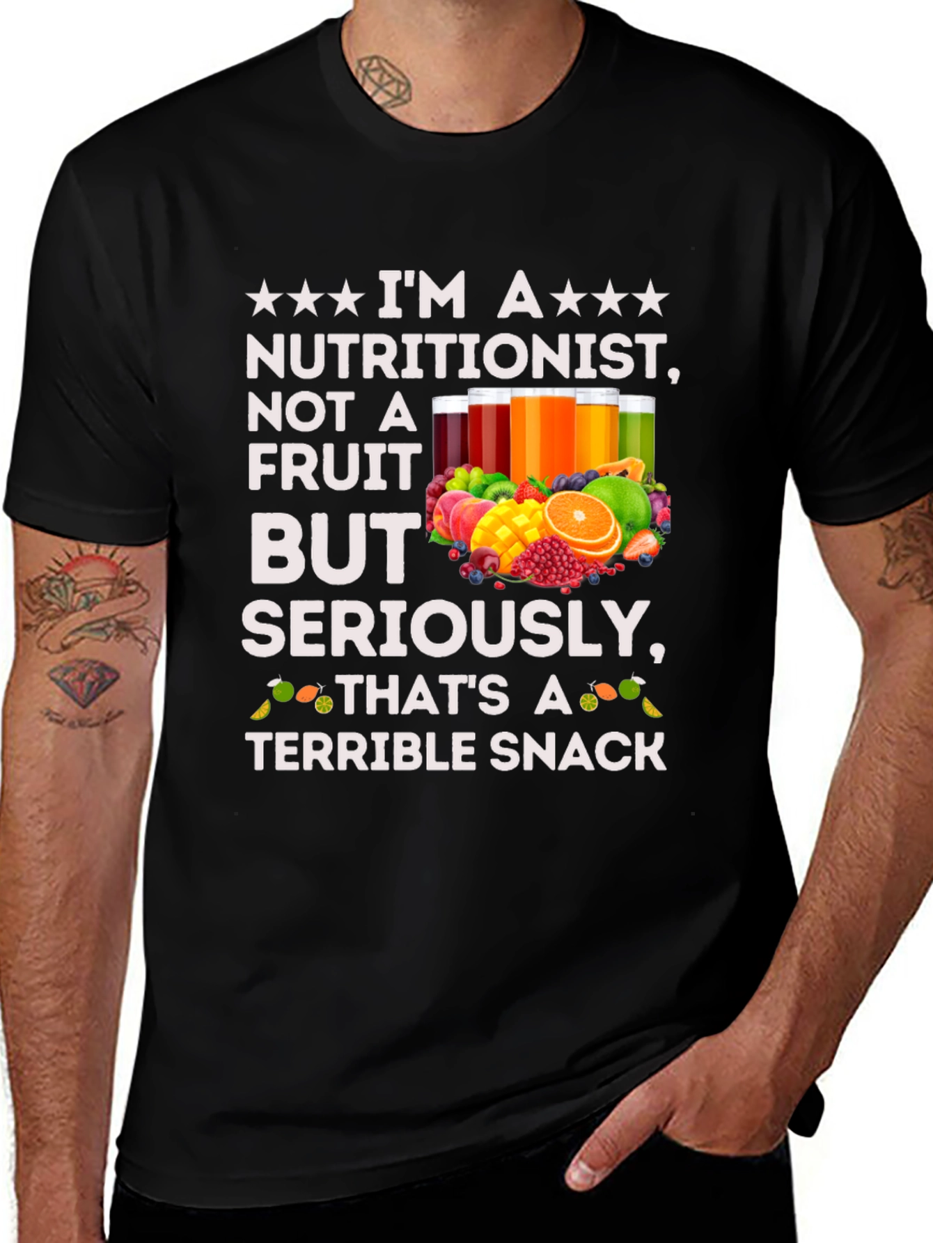 Variant 8 of Nutritionist Fruit Snack T-Shirt Funny Nutrition Tee
