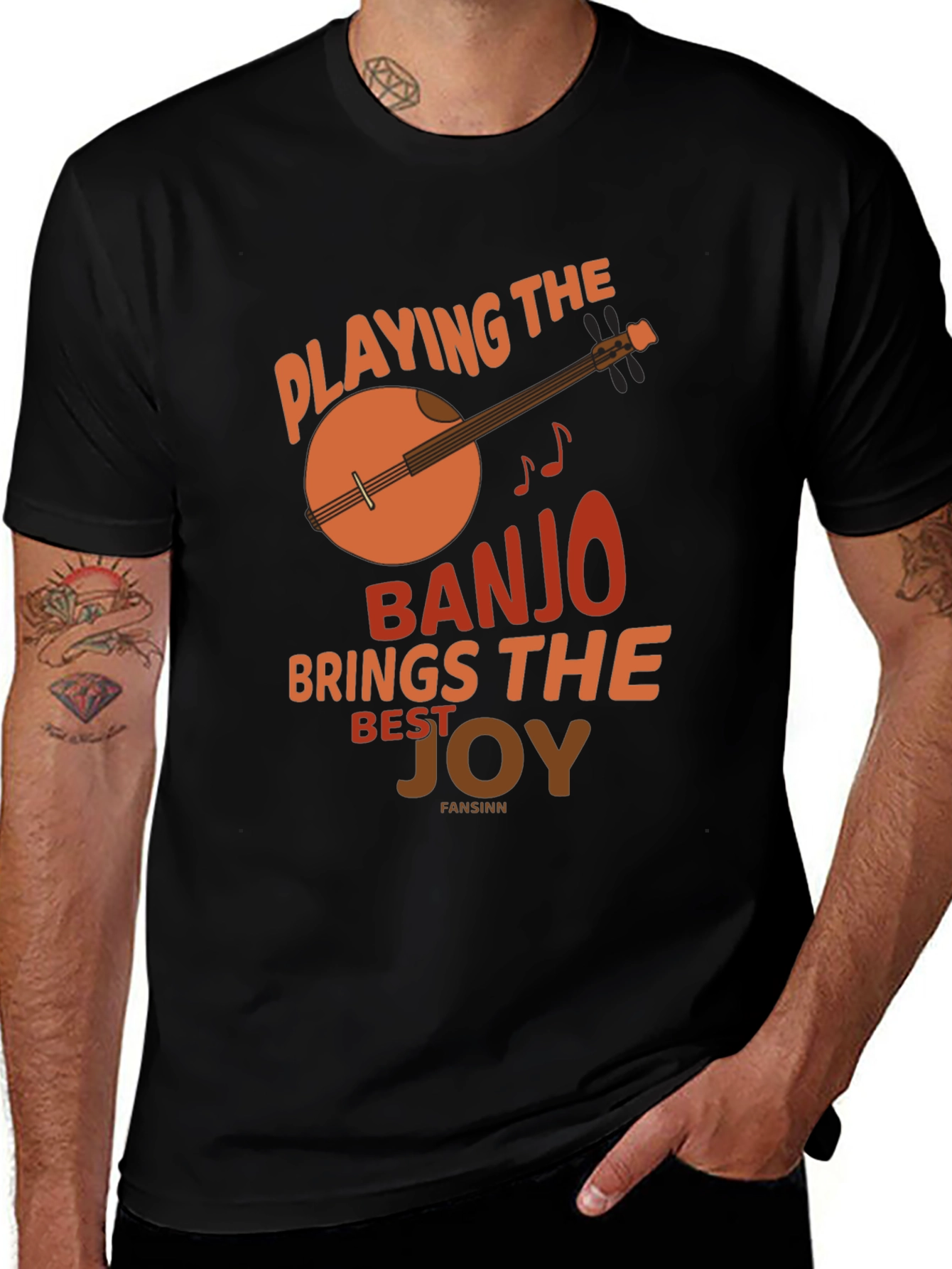 Variant 27 of Banjo Player T-Shirt: Brings the Best Joy