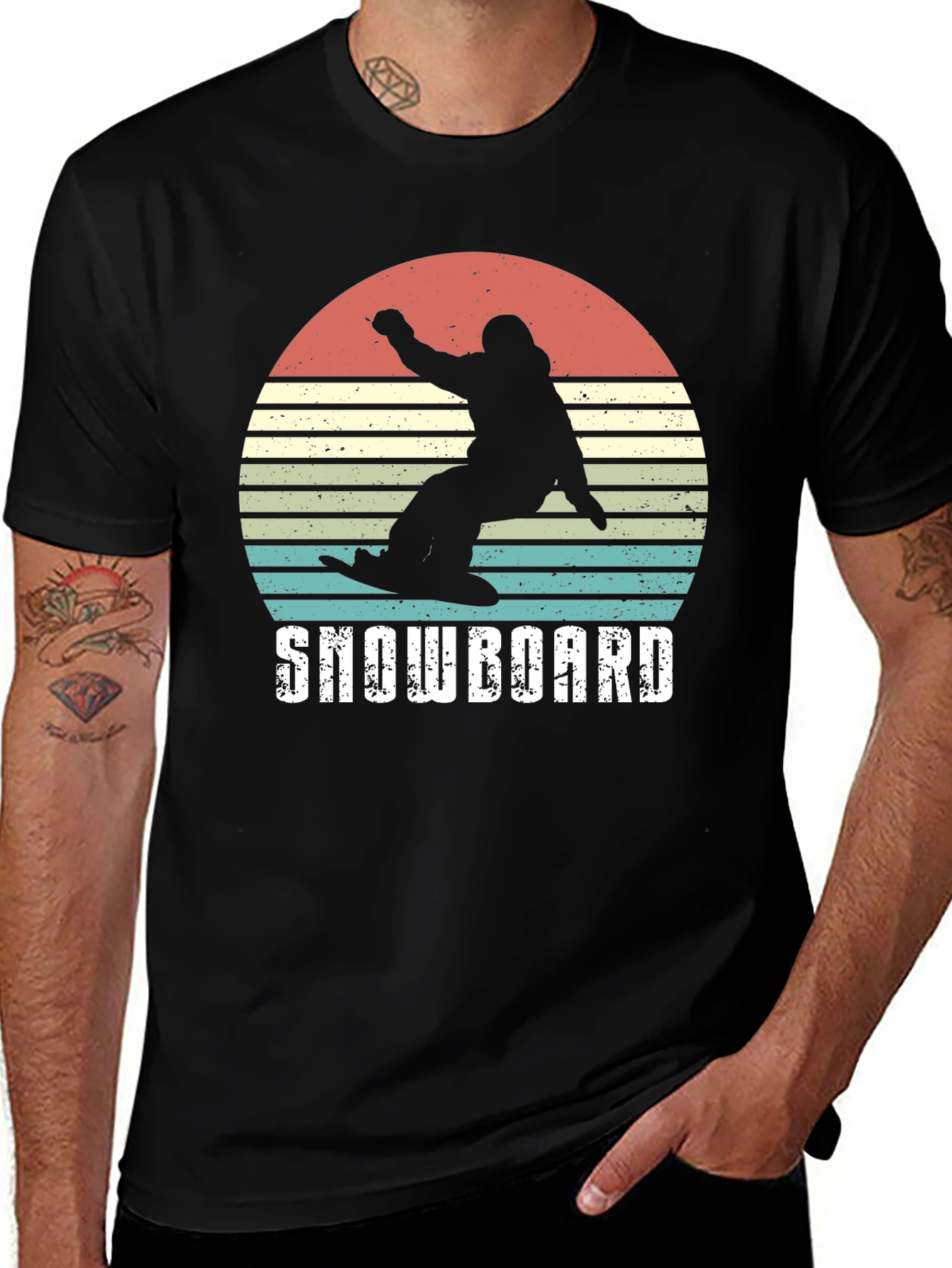 Variant 5 of Snowboard Retro Graphic Tee