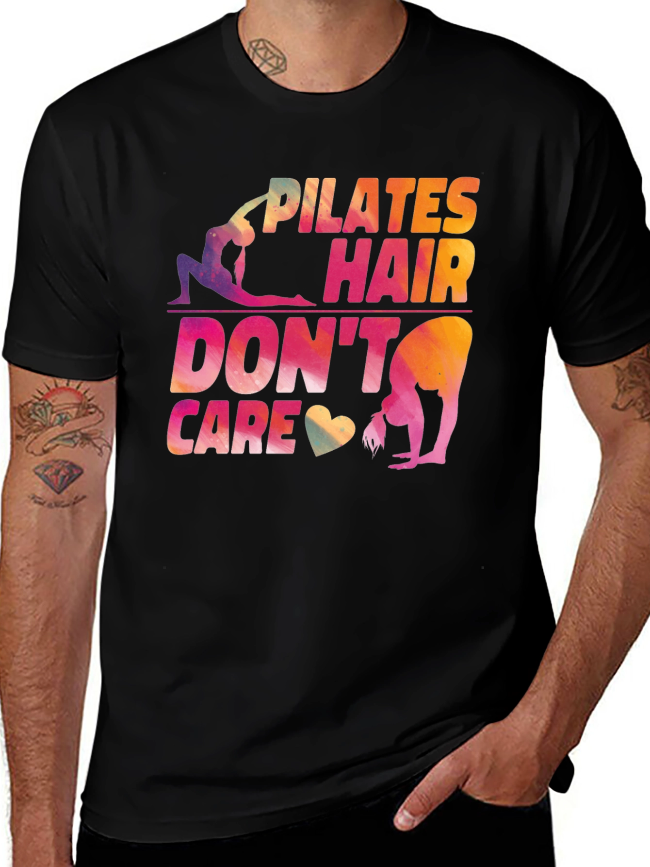 Pilates Hair Don't Care Graphic T-Shirt