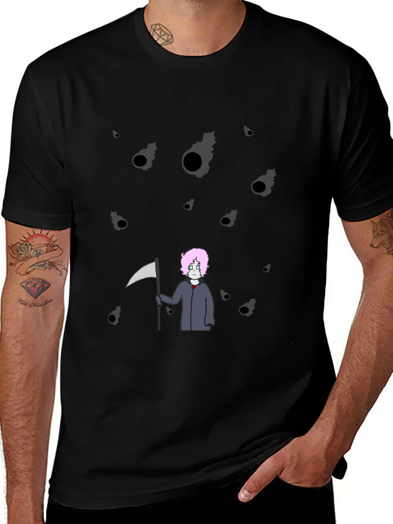 Variant 14 of Grim Reaper Anime T-Shirt - Unique Design