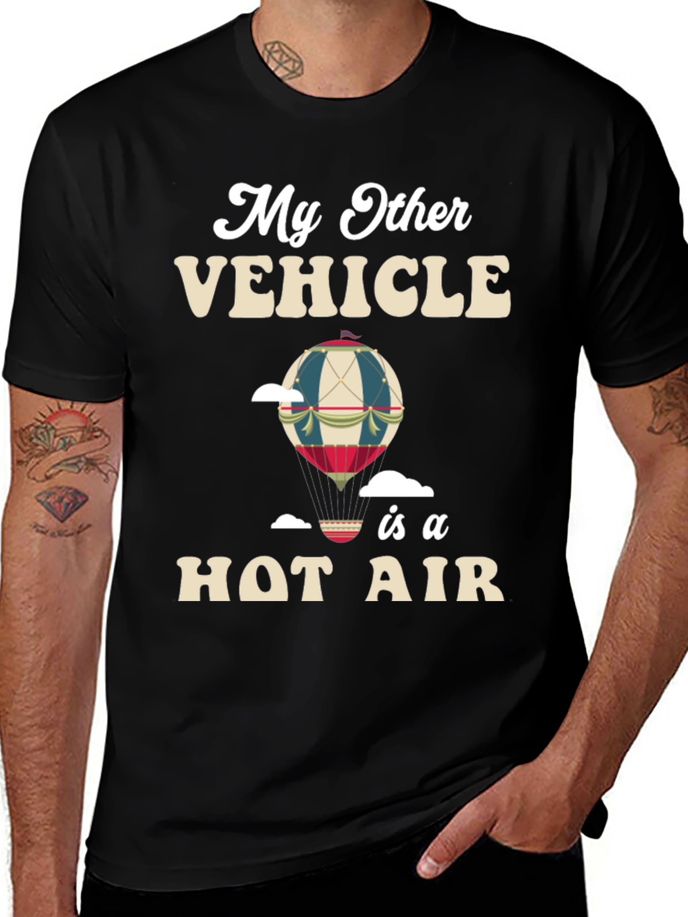 Variant 24 of My Other Vehicle is a Hot Air Balloon T-Shirt