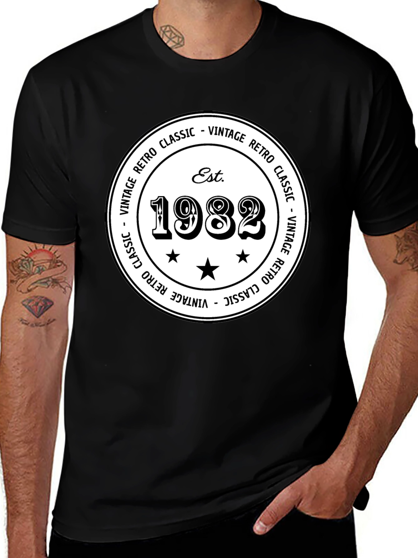 Variant 27 of Vintage 1982 Retro Classic T-Shirt