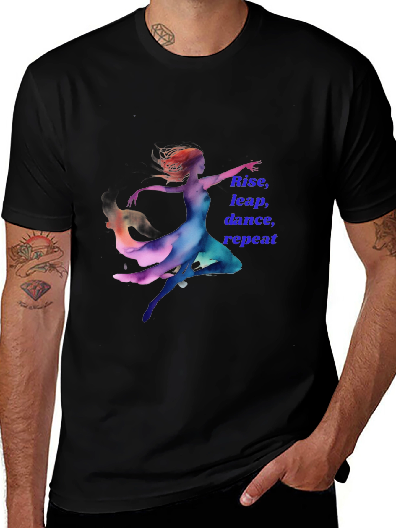 Variant 24 of Rise Dance Leap Repeat T-Shirt