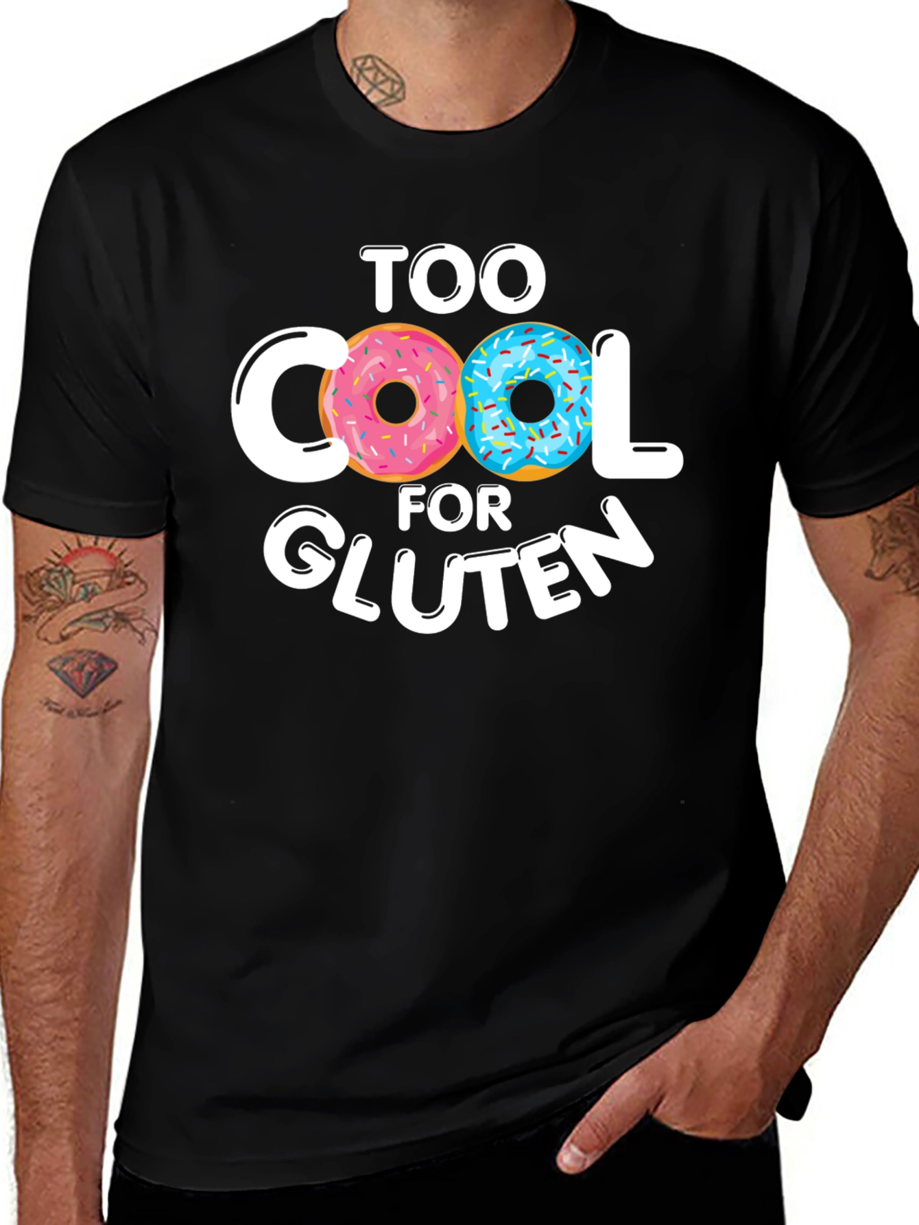 Too Cool For Gluten Doughnut T-Shirt