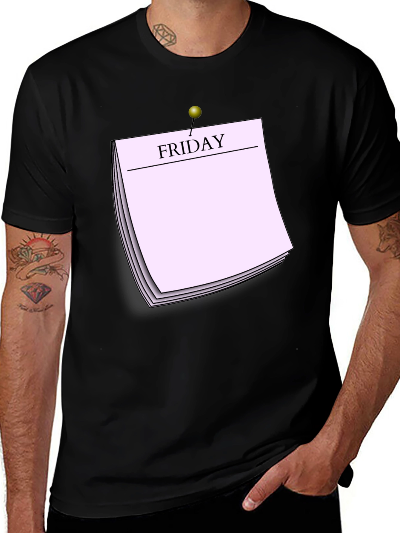 Variant 4 of Friday Calendar T-Shirt - Fun Weekend Tee
