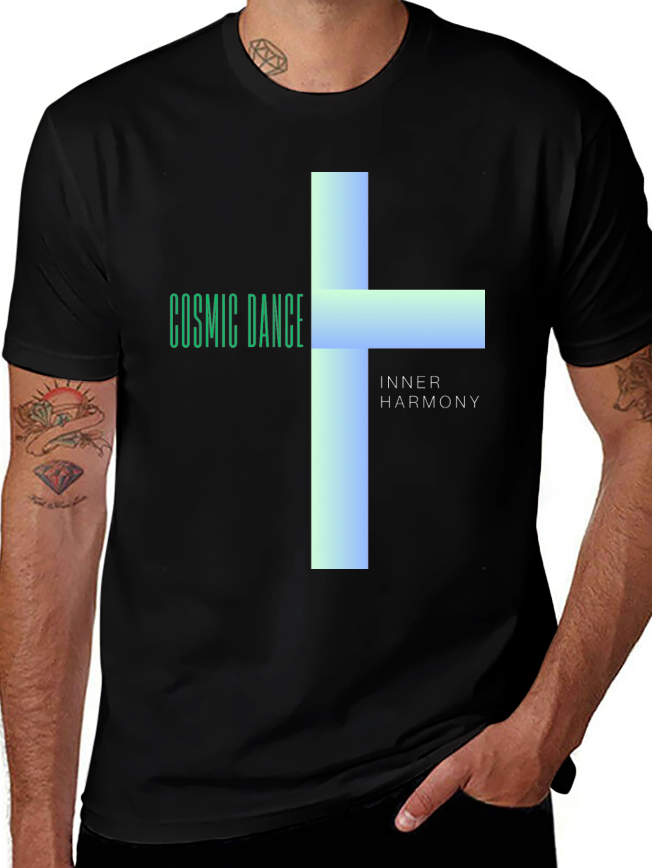 Variant 2 of Cosmic Dance T-Shirt - Inner Harmony Design