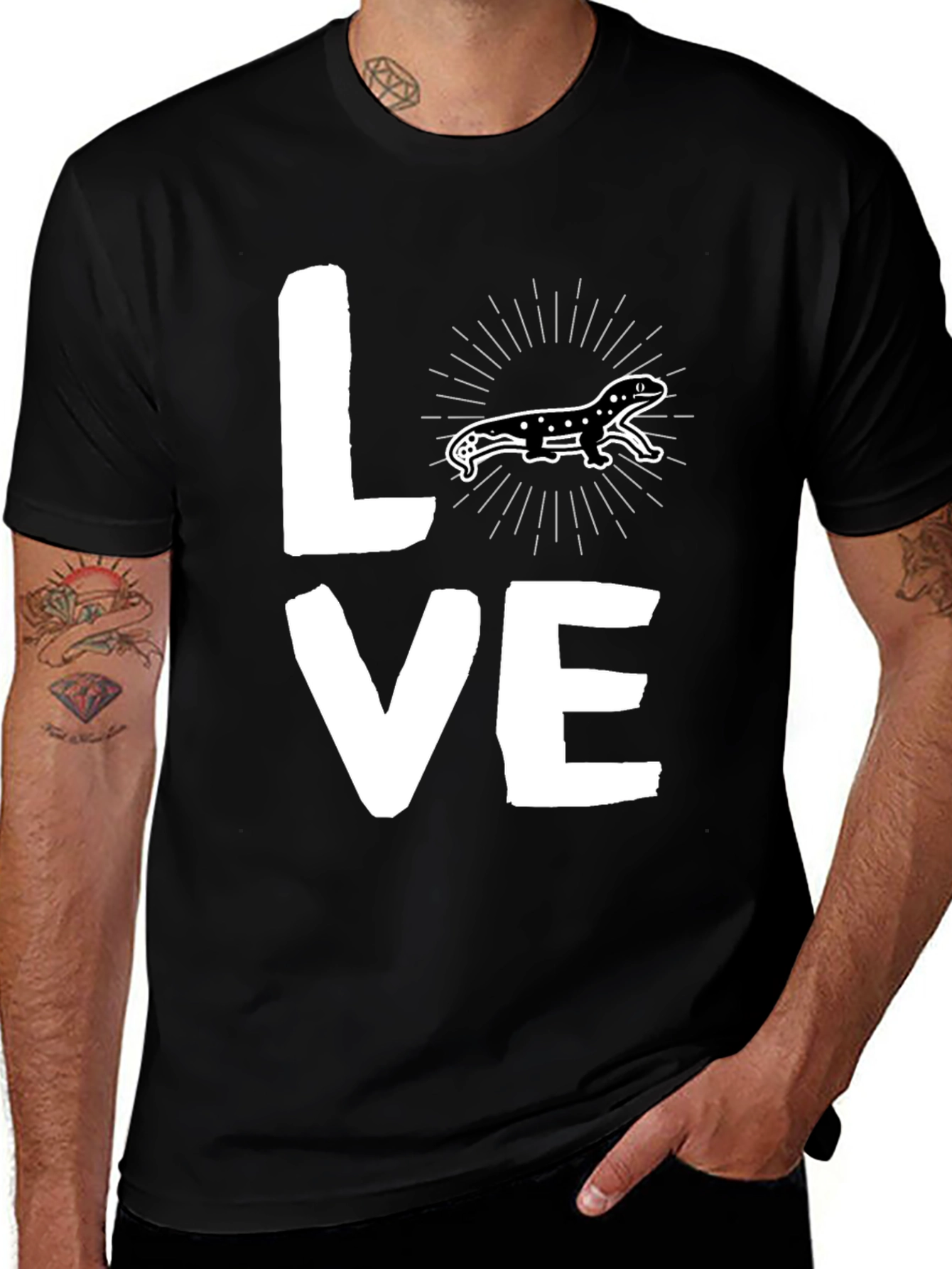 Variant 8 of Lizard Love T-Shirt - Graphic Tee